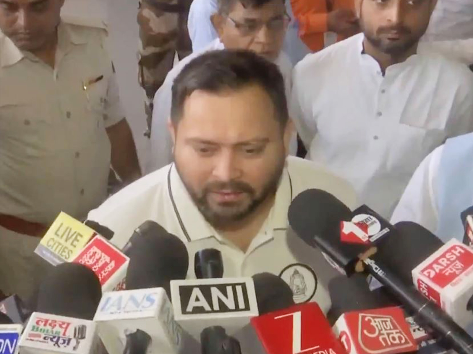 Mahagathbandhan’s Chief Ministerial candidate and RJD leader Tejashwi Yadav (Photo/ANI) Mahagathbandhan’s Chief Ministerial candidate and RJD leader Tejashwi Yadav (Photo/ANI)