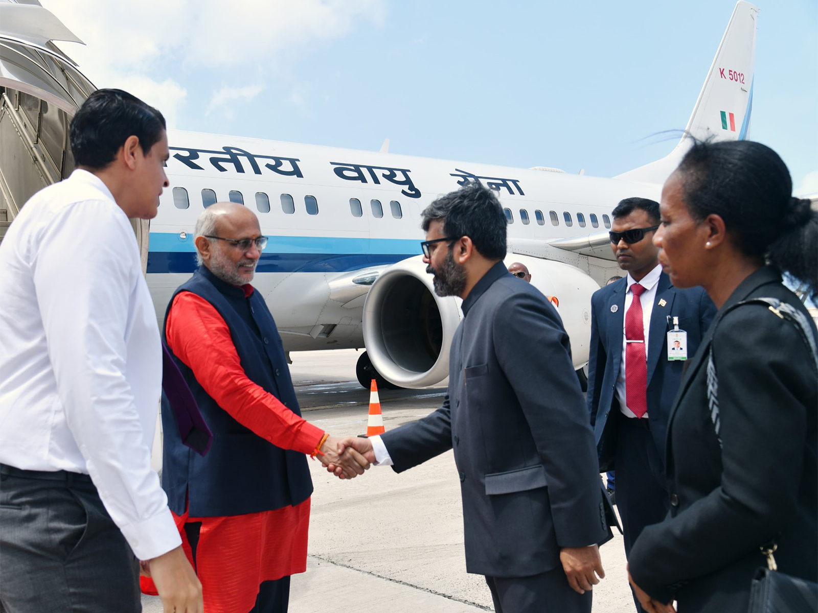Vice President Radhakrishnan arrives in Seychelles (Photo/X@MEAIndia) Vice President Radhakrishnan arrives in Seychelles (Photo/X@MEAIndia)