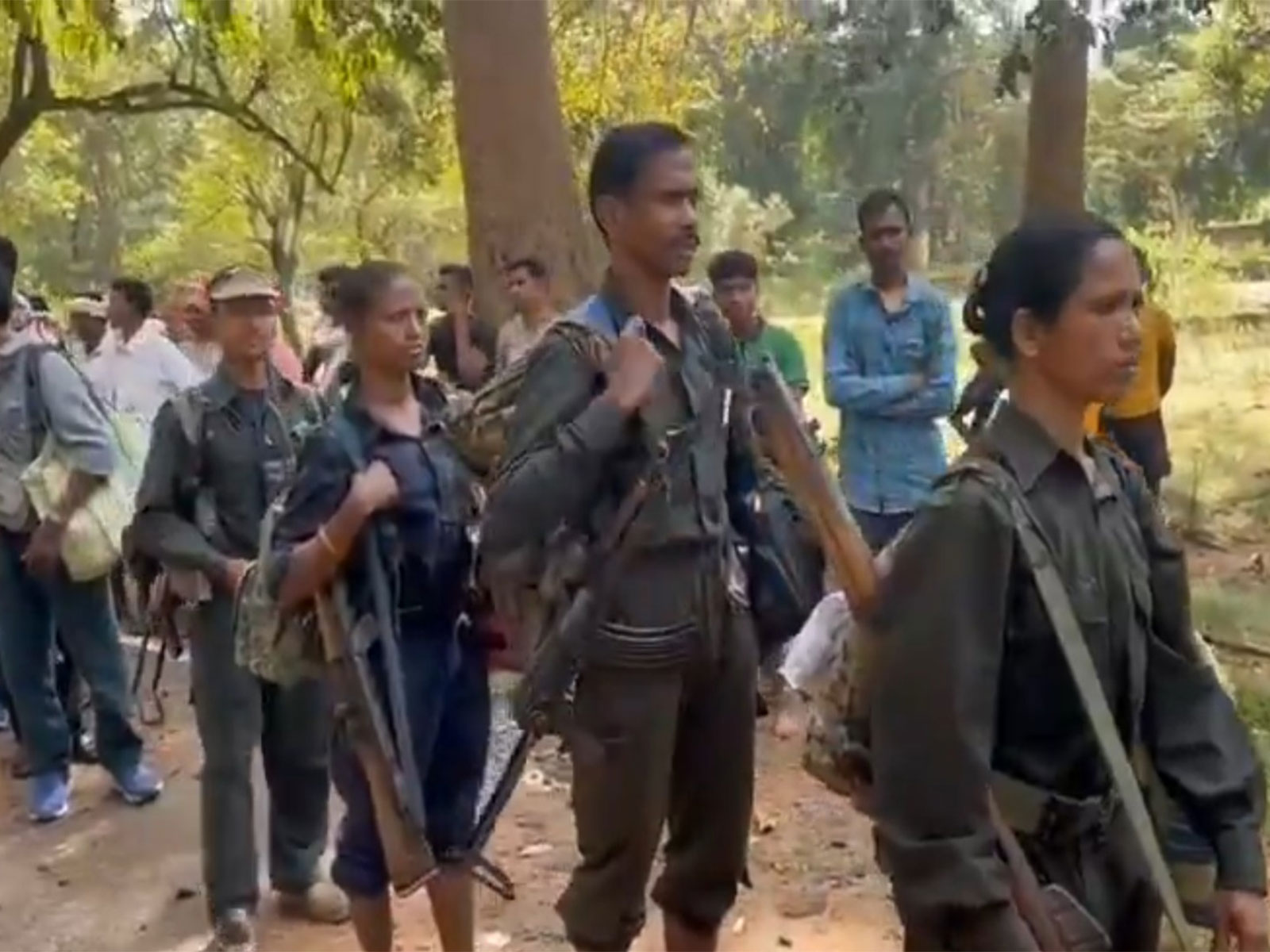 21 Maoist cadres surrender in Chhattisgarh (Photo/IG P Sundarraj) 21 Maoist cadres surrender in Chhattisgarh (Photo/IG P Sundarraj)