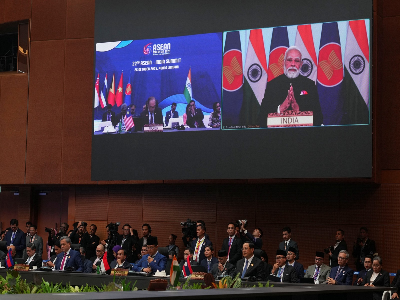 PM Modi virtually adressing the 22nd ASEAN-India Summit (Photo/Reuters) PM Modi virtually adressing the 22nd ASEAN-India Summit (Photo/Reuters)
