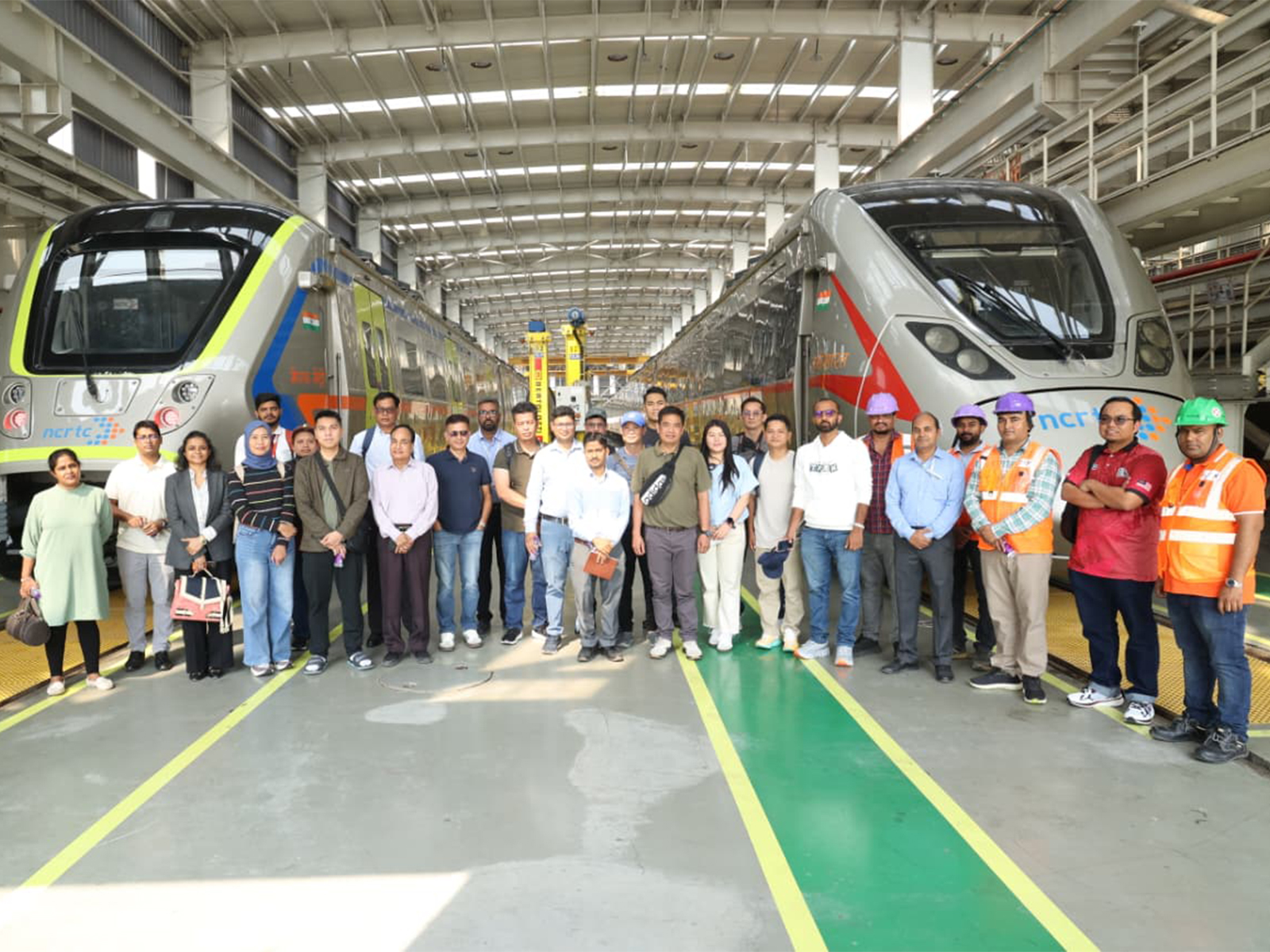 Transport specialists from Asian countries visit Namo Bharat Corridor. (Photo/ANI) Transport specialists from Asian countries visit Namo Bharat Corridor. (Photo/ANI)