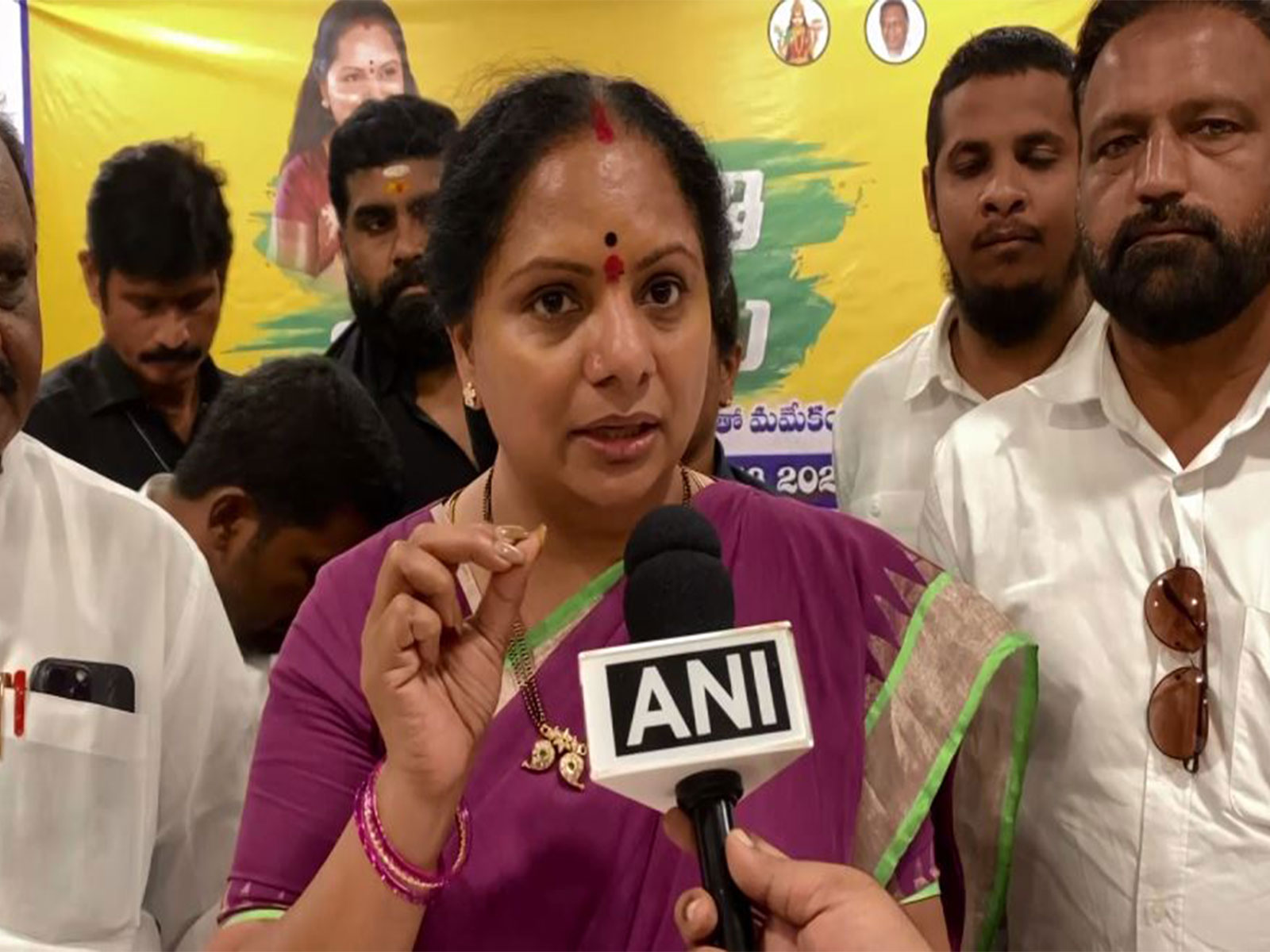 Telangana Jagruthi chief K Kavitha (Photo/ANI) Telangana Jagruthi chief K Kavitha (Photo/ANI)