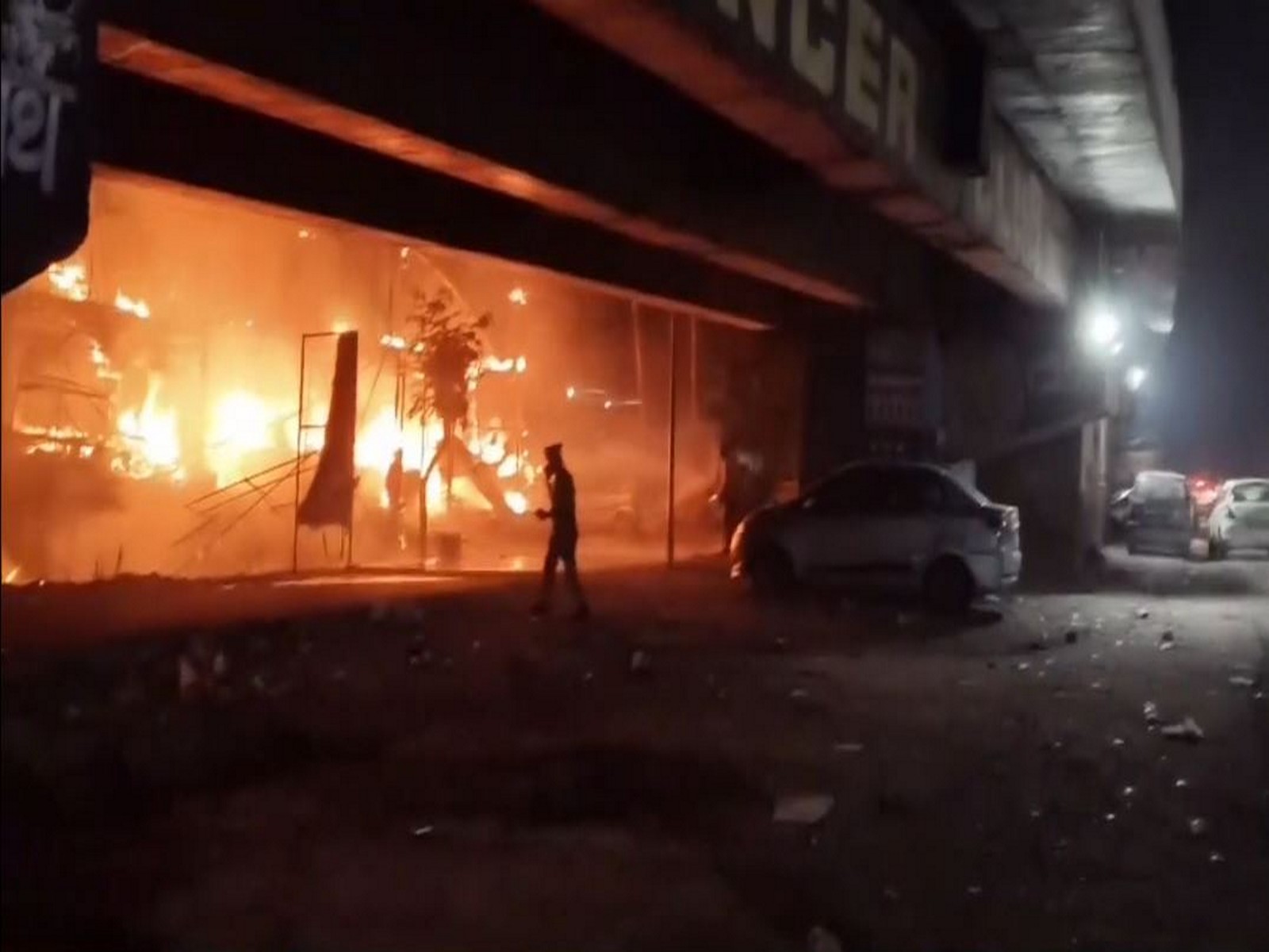 Fire erupts in in Moradabad hotel (Photo/ANI) Fire erupts in in Moradabad hotel (Photo/ANI)