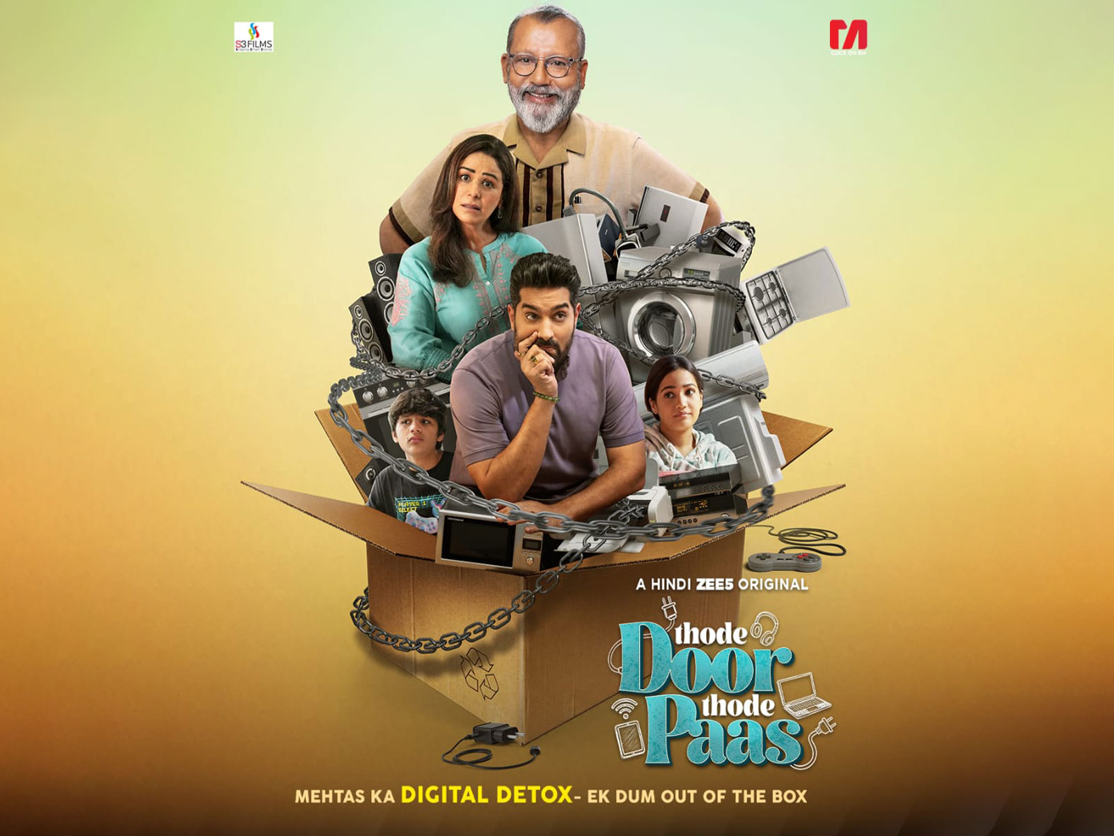 Poster of 'Thode Door Thode Paas' (Image source:ZEE5) Poster of 'Thode Door Thode Paas' (Image source:ZEE5)
