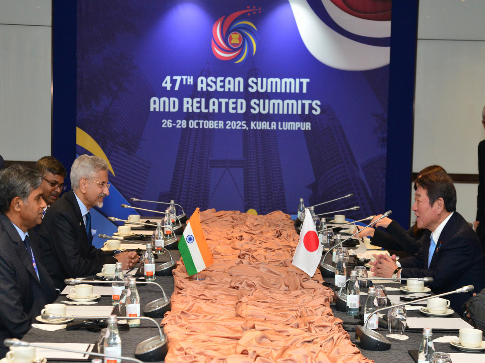 EAM Jaishankar meets Japanese FM Motegi; discusses bilateral ties, agrees to implement decade-long joint vision (Photo/X@DrSJaishankar) EAM Jaishankar meets Japanese FM Motegi; discusses bilateral ties, agrees to implement decade-long joint vision (Photo/X@DrSJaishankar)