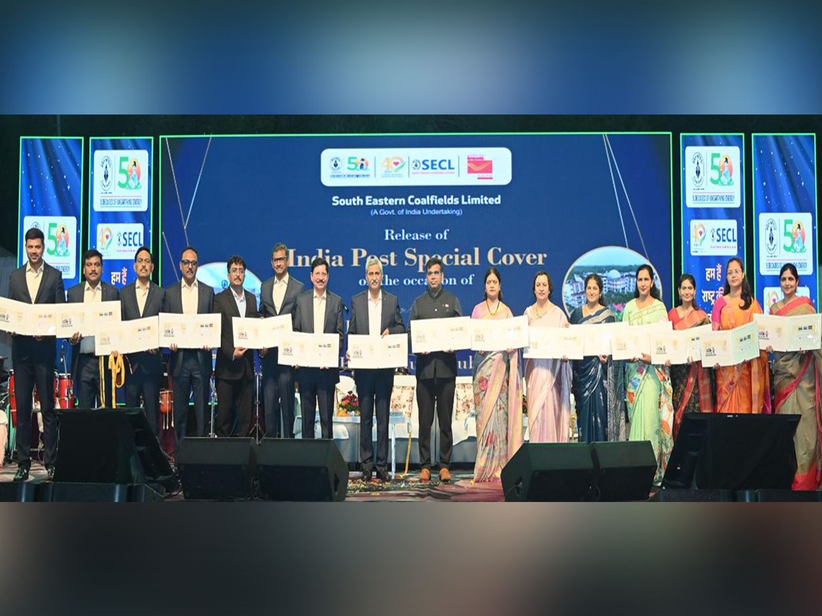 CIL, SECL in collaboration with India Post launch special cover (Photo/Department of Posts India) CIL, SECL in collaboration with India Post launch special cover (Photo/Department of Posts India)