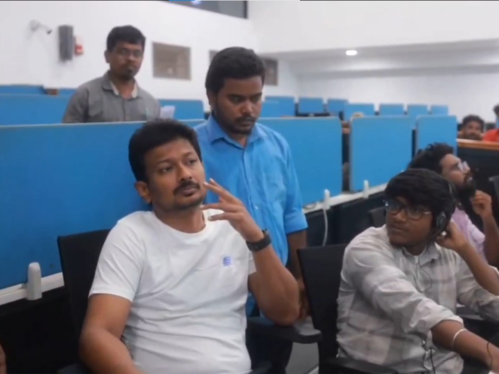 Tamil Nadu Deputy CM Udhayanidhi Stalin during inspection at Greater Chennai Corporation (Photo: ANI)