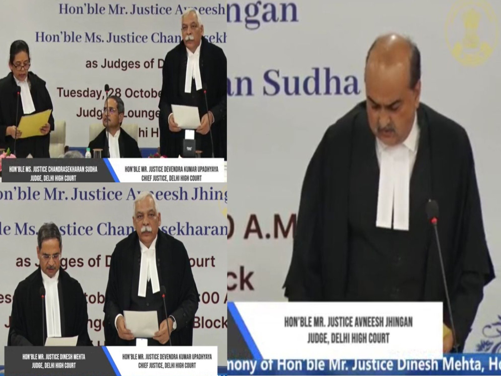 Three Judges sworn into Delhi High Court, enhancing Bench strength and diversity (Photo/Delhi High Court) Three Judges sworn into Delhi High Court, enhancing Bench strength and diversity (Photo/Delhi High Court)