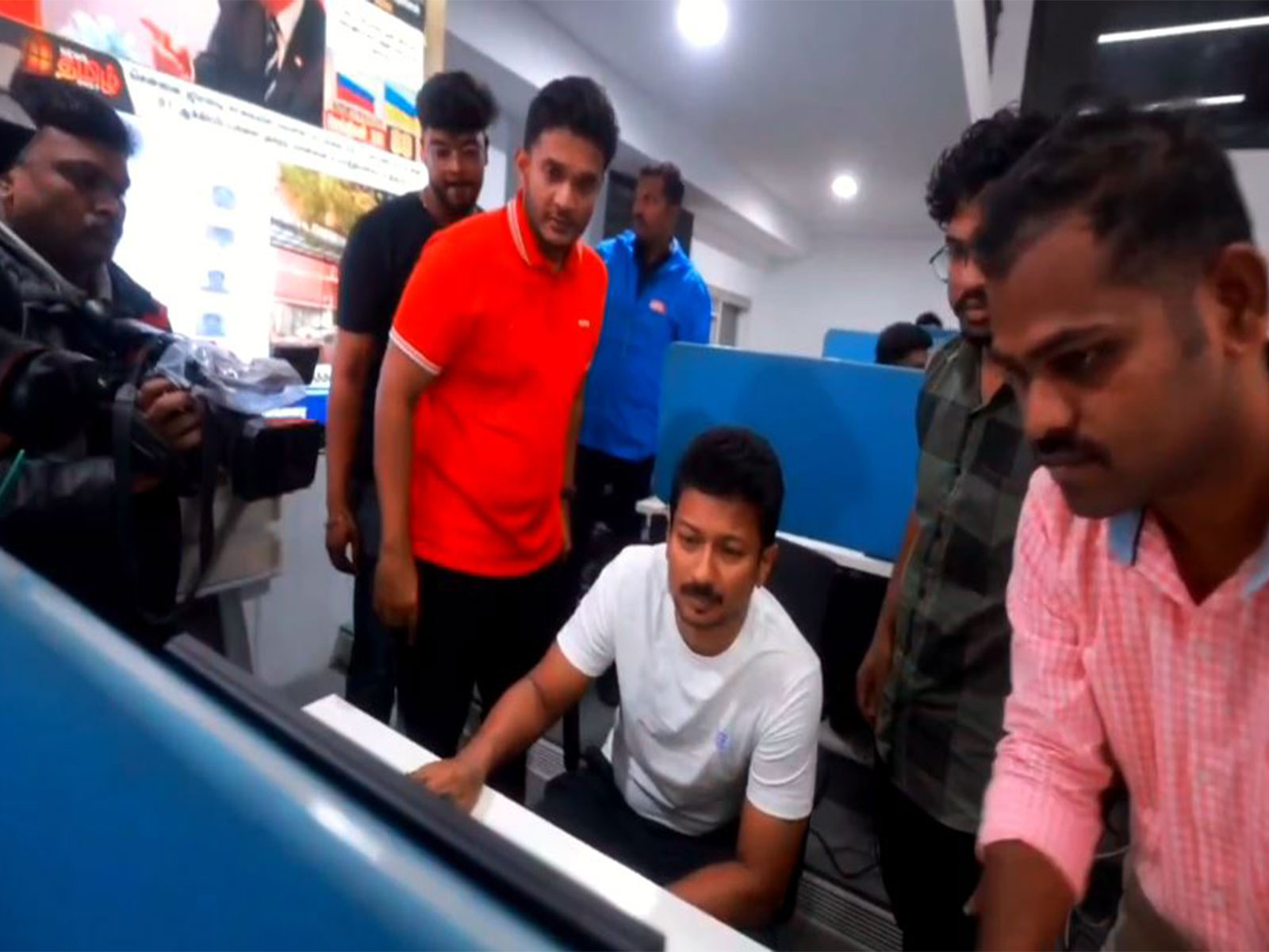 Tamil Nadu Deputy CM Udhayanidhi Stalin at Greater Chennai Corporation’s Command and Control Centre (Photo/ANI) Tamil Nadu Deputy CM Udhayanidhi Stalin at Greater Chennai Corporation’s Command and Control Centre (Photo/ANI)