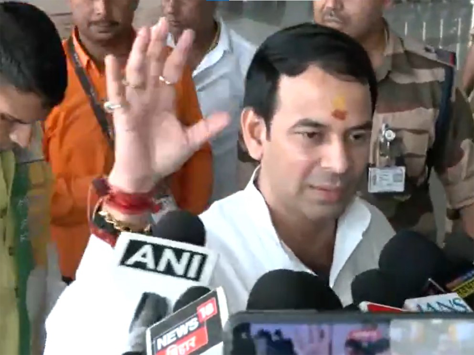 Janshakti Janata Dal (JJD) chief Tej Pratap Yadav (Photo/ANI)