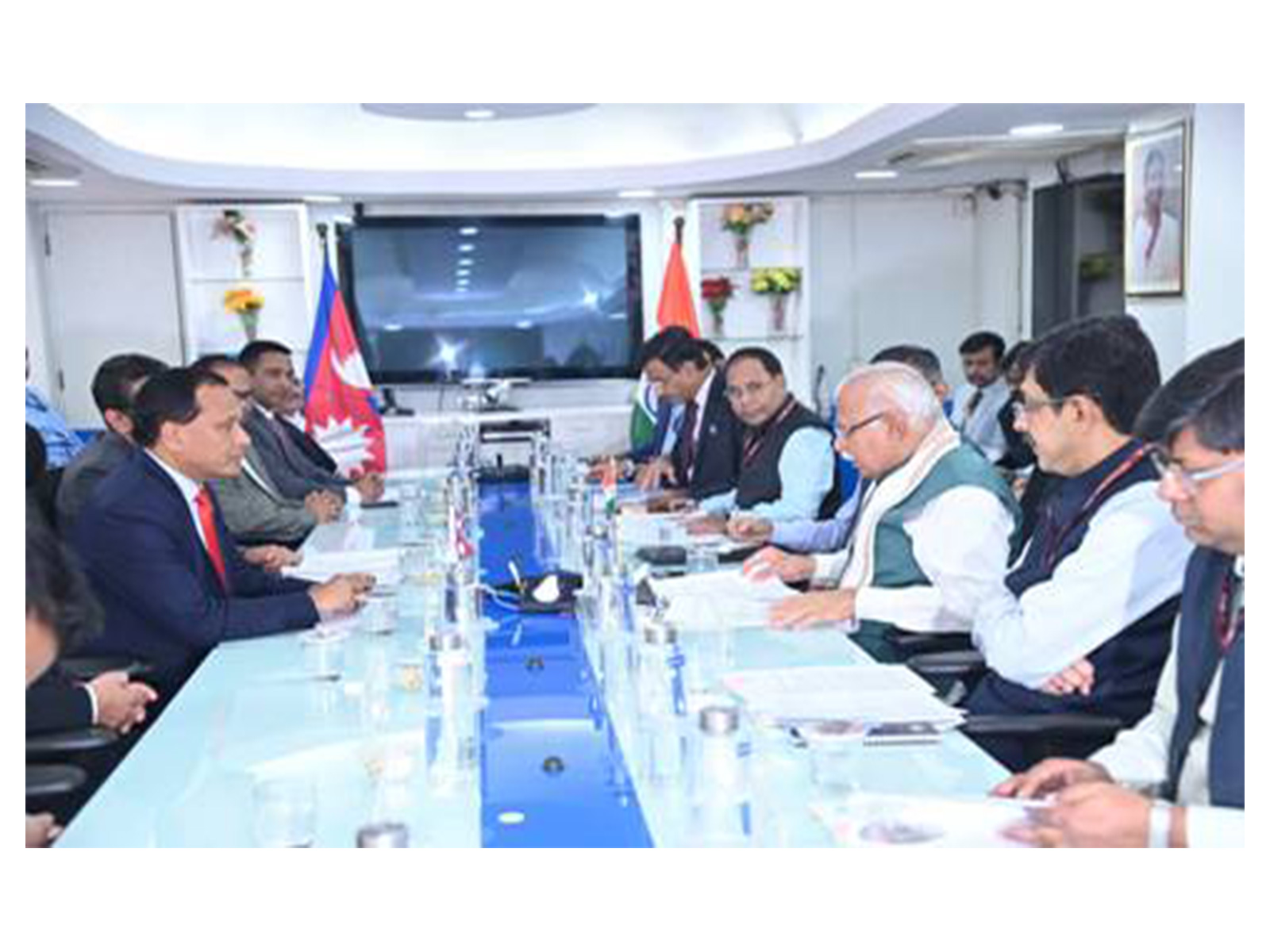 Nepal’s Minister of Energy Kulman Ghising meets Union Minister Manohar Lal (Photo/PIB) Nepal’s Minister of Energy Kulman Ghising meets Union Minister Manohar Lal (Photo/PIB)