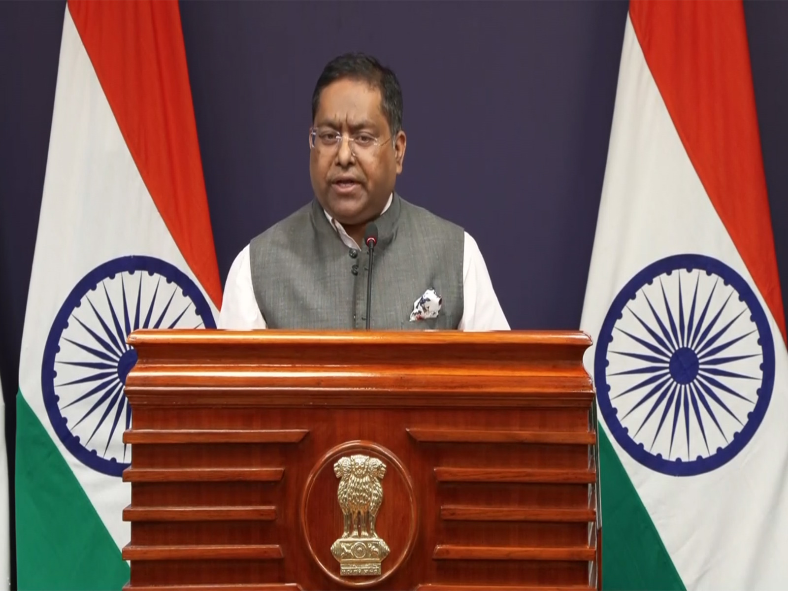 MEA Spokesperson Randhir Jaiswal (Photo/ANI) MEA Spokesperson Randhir Jaiswal (Photo/ANI)