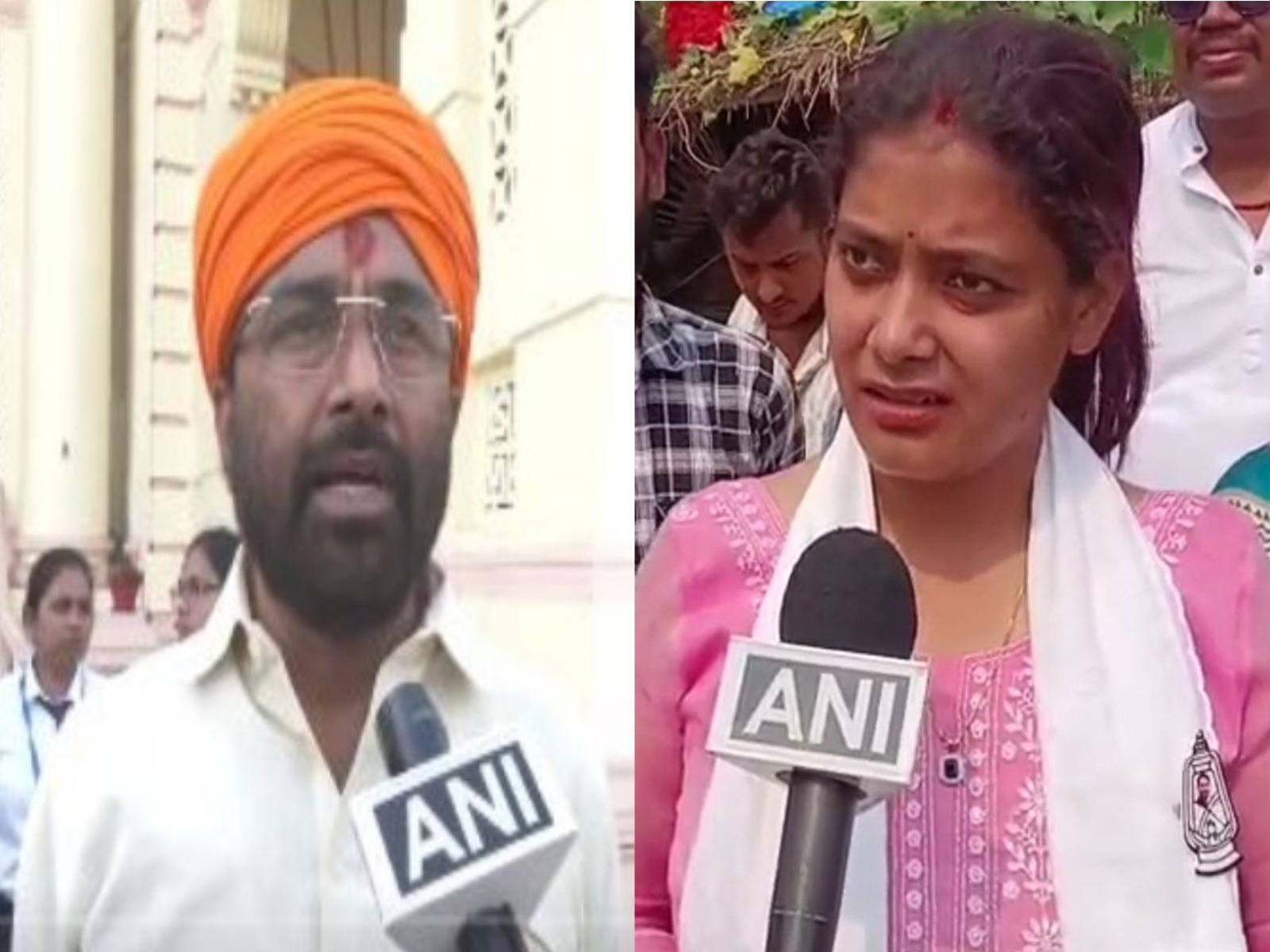 BJP MLA Sanjay Kumar Singh and RJD candidate Shivani Shukla (Photo/ANI) BJP MLA Sanjay Kumar Singh and RJD candidate Shivani Shukla (Photo/ANI)