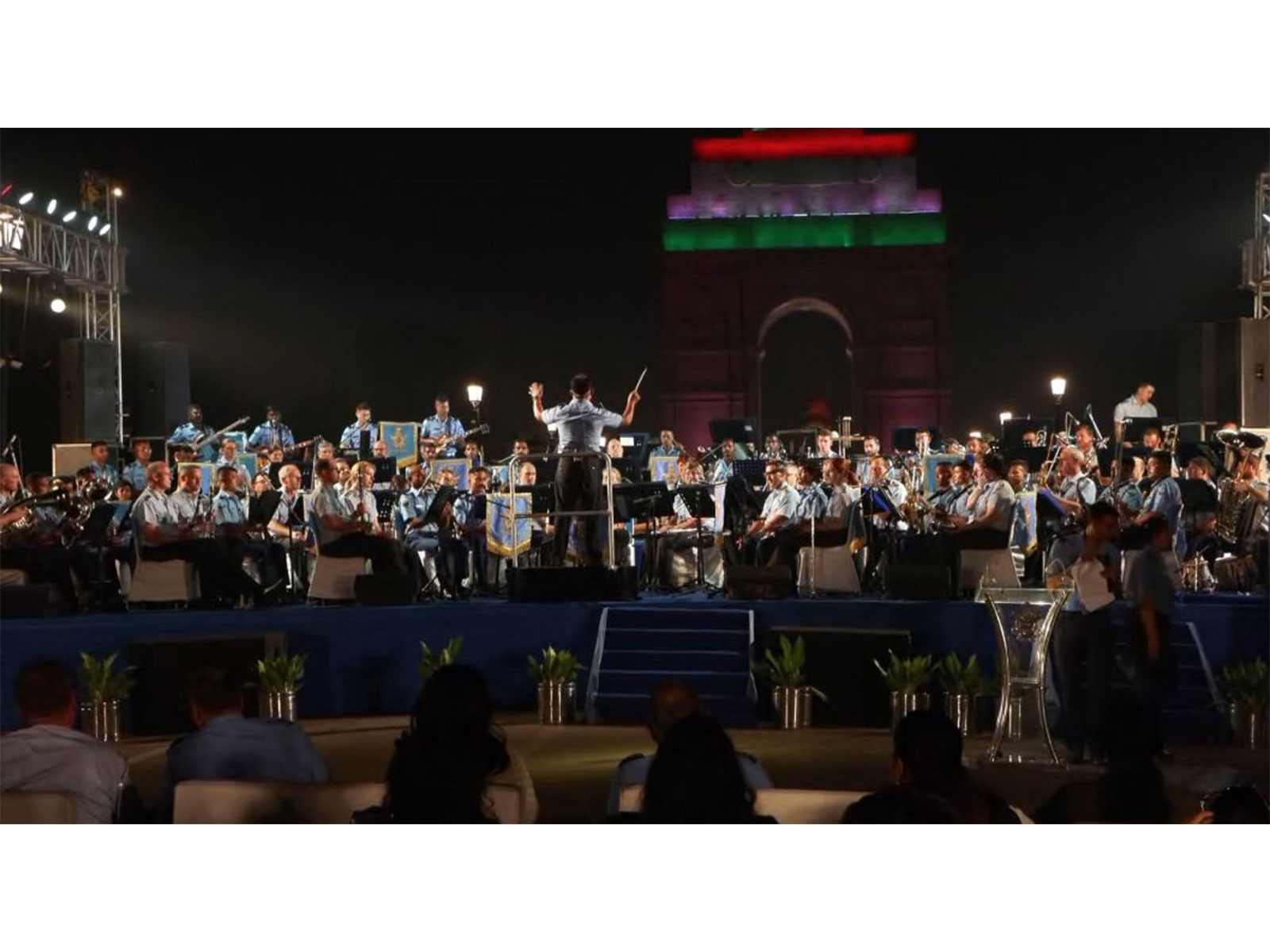 IAF, Mountain Band of the German Armed Forces perform together (Photo/ANI) IAF, Mountain Band of the German Armed Forces perform together (Photo/ANI)