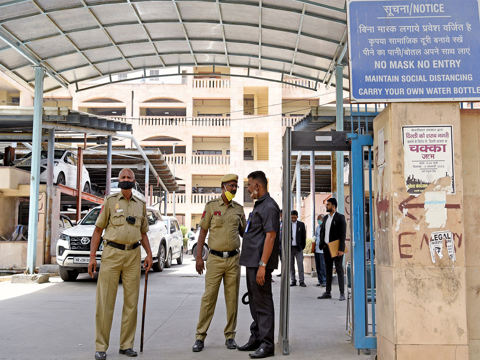 Visuals outside Rohini Court (Photo/ANI) Visuals outside Rohini Court (Photo/ANI)