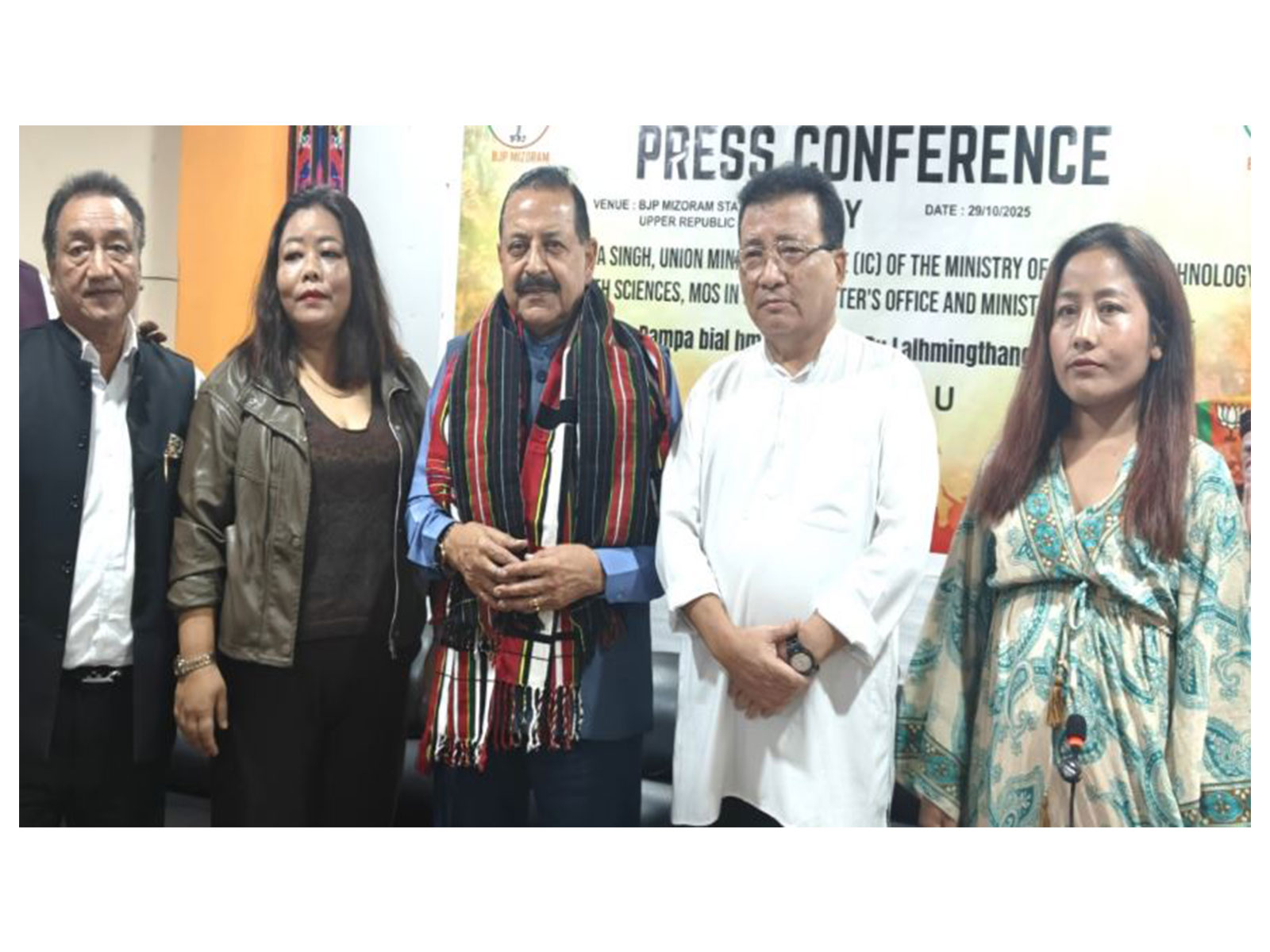 Union Minister Jitendra Singh visits Mizoram (Photo/@DrJitendraSinghX))