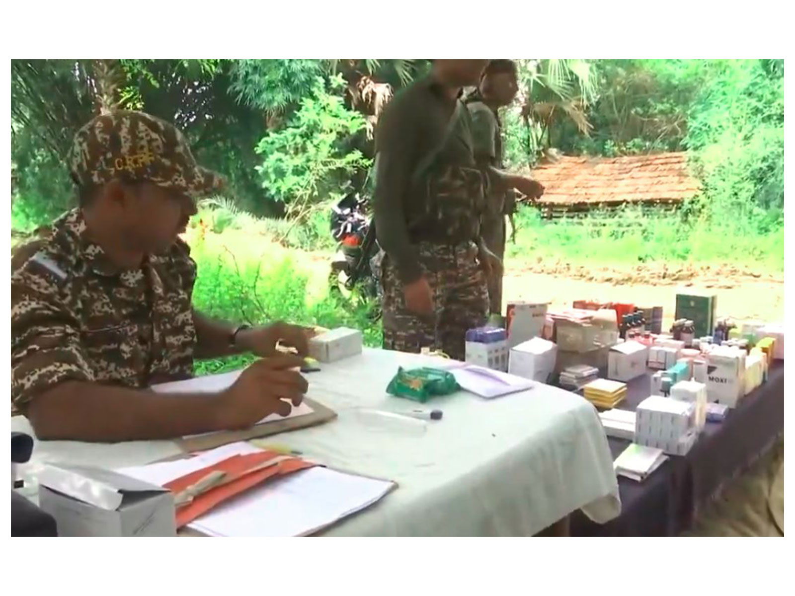 CRPF organises a free medical camp at village Rawatpara near Jidpalli camp (Photo/ANI) CRPF organises a free medical camp at village Rawatpara near Jidpalli camp (Photo/ANI)
