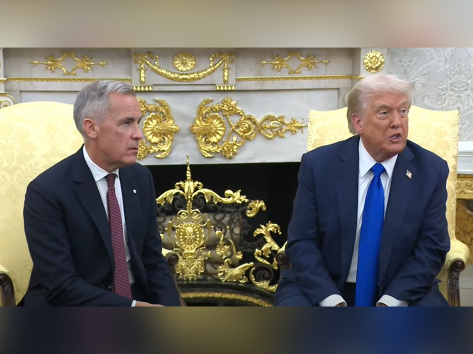 US President Donald Trump and Canadian Prime Minister Mark Carney (File Photo/ White House YouTube)
