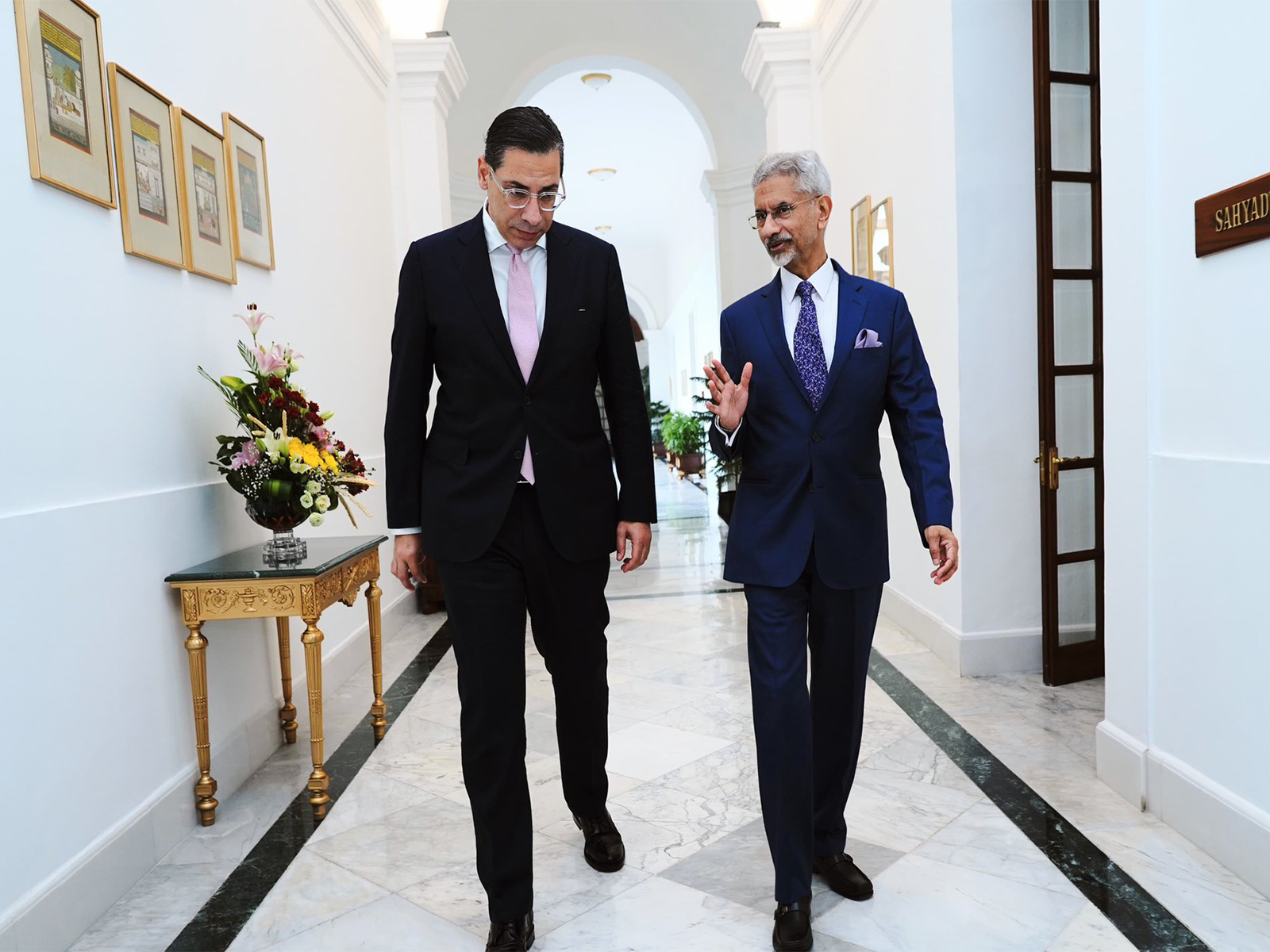 EAM Jaishankar with his Cyprus counterpart Constantinos Kombos in New Delhi (Photo:X/@DrSJaishankar) EAM Jaishankar with his Cyprus counterpart Constantinos Kombos in New Delhi (Photo:X/@DrSJaishankar)