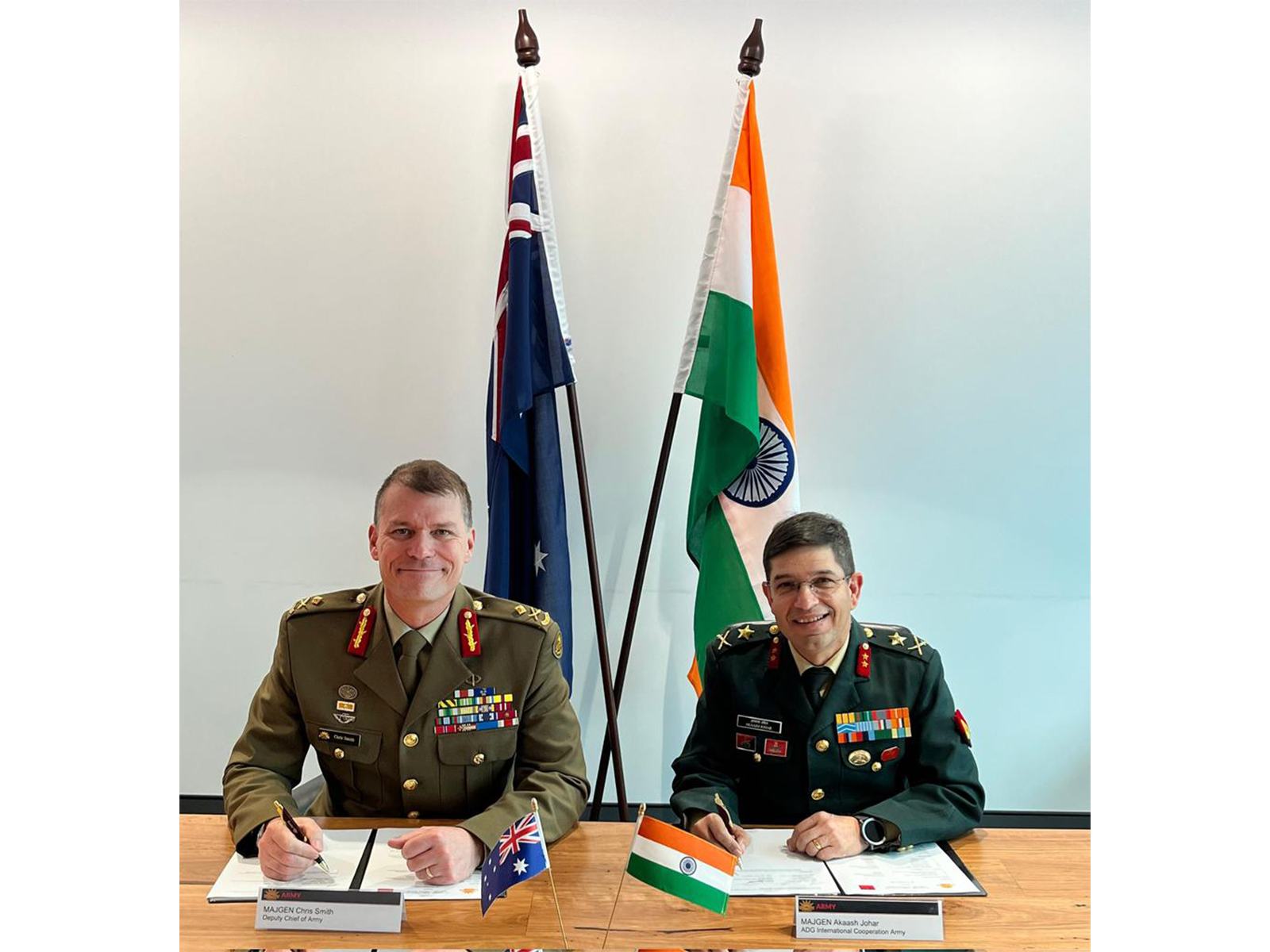 India-Australia Army-to-Army Staff Talks were held in Canberra (Photo:X/@adgpi) India-Australia Army-to-Army Staff Talks were held in Canberra (Photo:X/@adgpi)