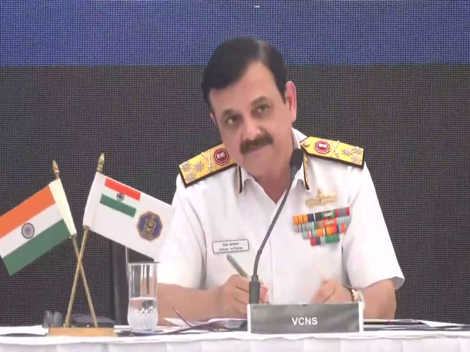 Navy Vice Chief Vice Admiral Sanjay Vatsayan (Photo/ANI) Navy Vice Chief Vice Admiral Sanjay Vatsayan (Photo/ANI)