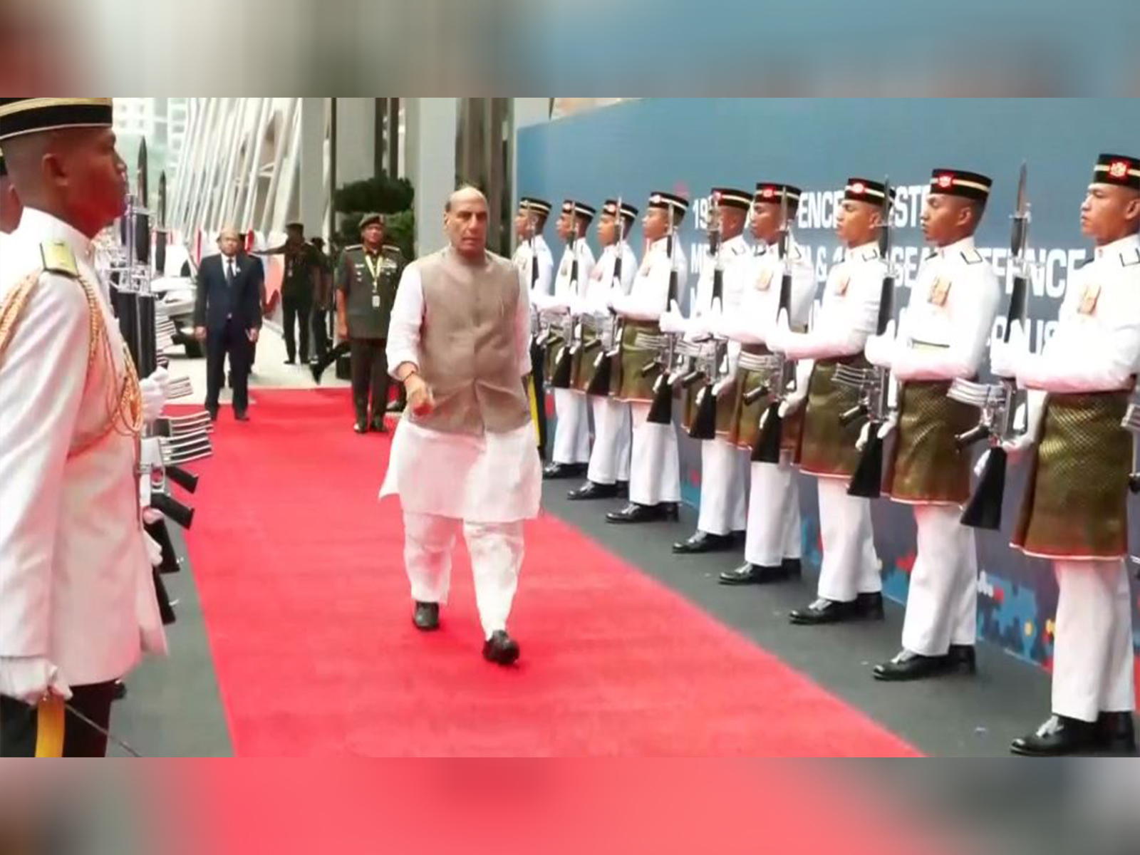 Rajnath Singh Arrives for ADMM-Plus in Kuala Lumpur (Photo/ANI) Rajnath Singh Arrives for ADMM-Plus in Kuala Lumpur (Photo/ANI)