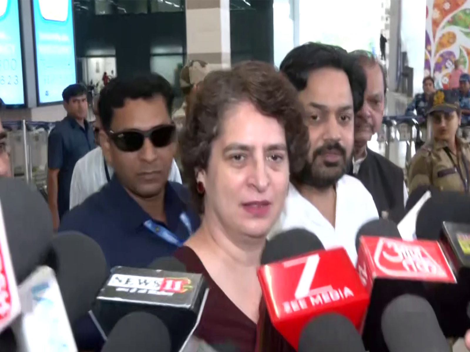 Congress MP Priyanka Gandhi Vadra in Patna (Photo: ANI)