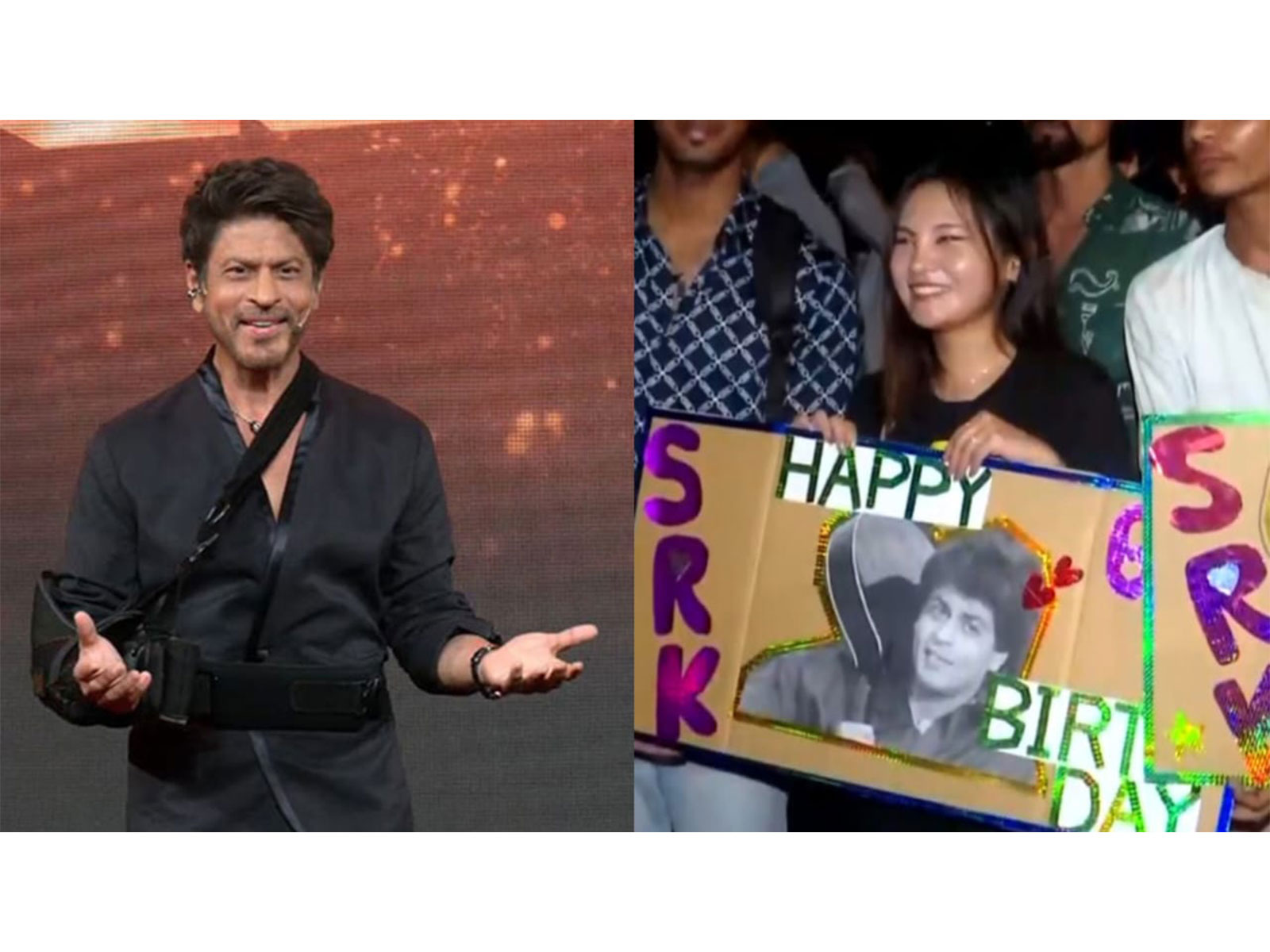 Shah Rukh Khan (L), Fans outside Mannat (R) (Photo/iANI) Shah Rukh Khan (L), Fans outside Mannat (R) (Photo/iANI)