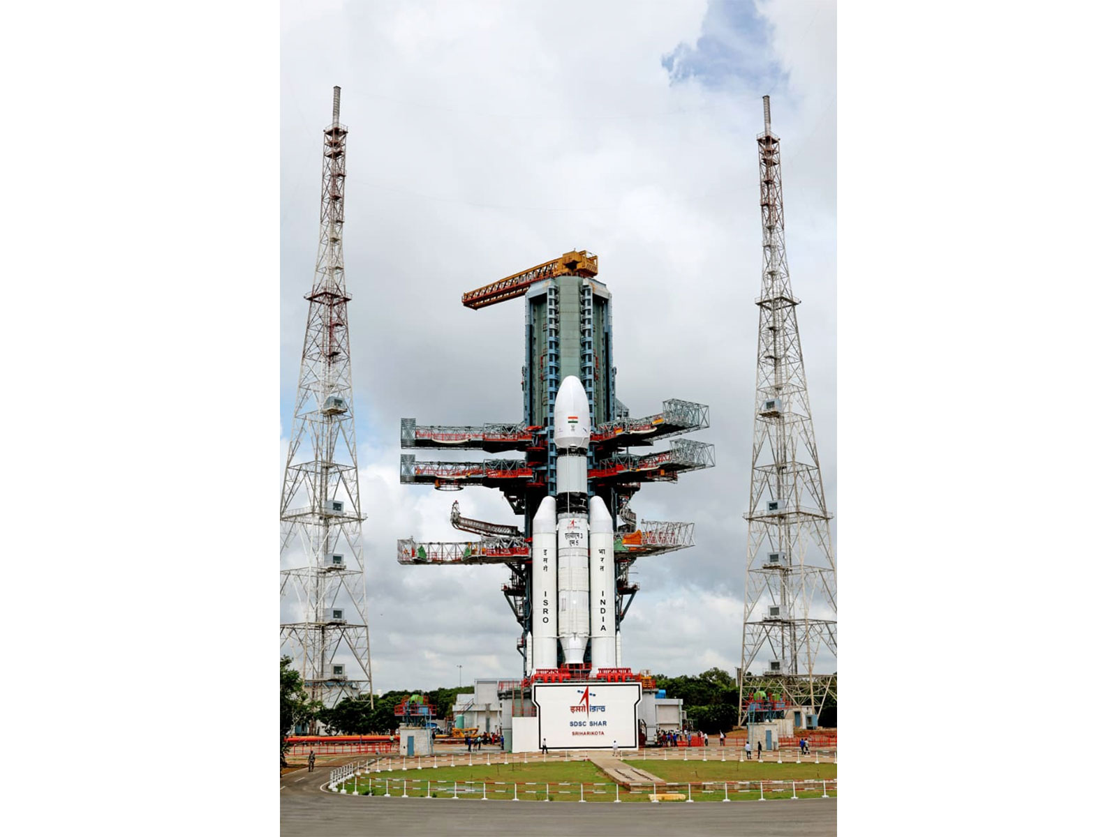 ISRO's LMV 3 launch vehicle carrying the Indian Navy’s GSAT-7R (CMS-03) communication satellite (Photo/MoD) ISRO's LMV 3 launch vehicle carrying the Indian Navy’s GSAT-7R (CMS-03) communication satellite (Photo/MoD)