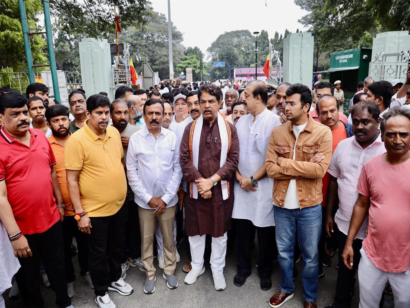 BJP Karnataka launches ‘Save Lalbagh, Stop Tunnel Road’ Campaign (Photo/X@Tejasvi_Surya) BJP Karnataka launches ‘Save Lalbagh, Stop Tunnel Road’ Campaign (Photo/X@Tejasvi_Surya)