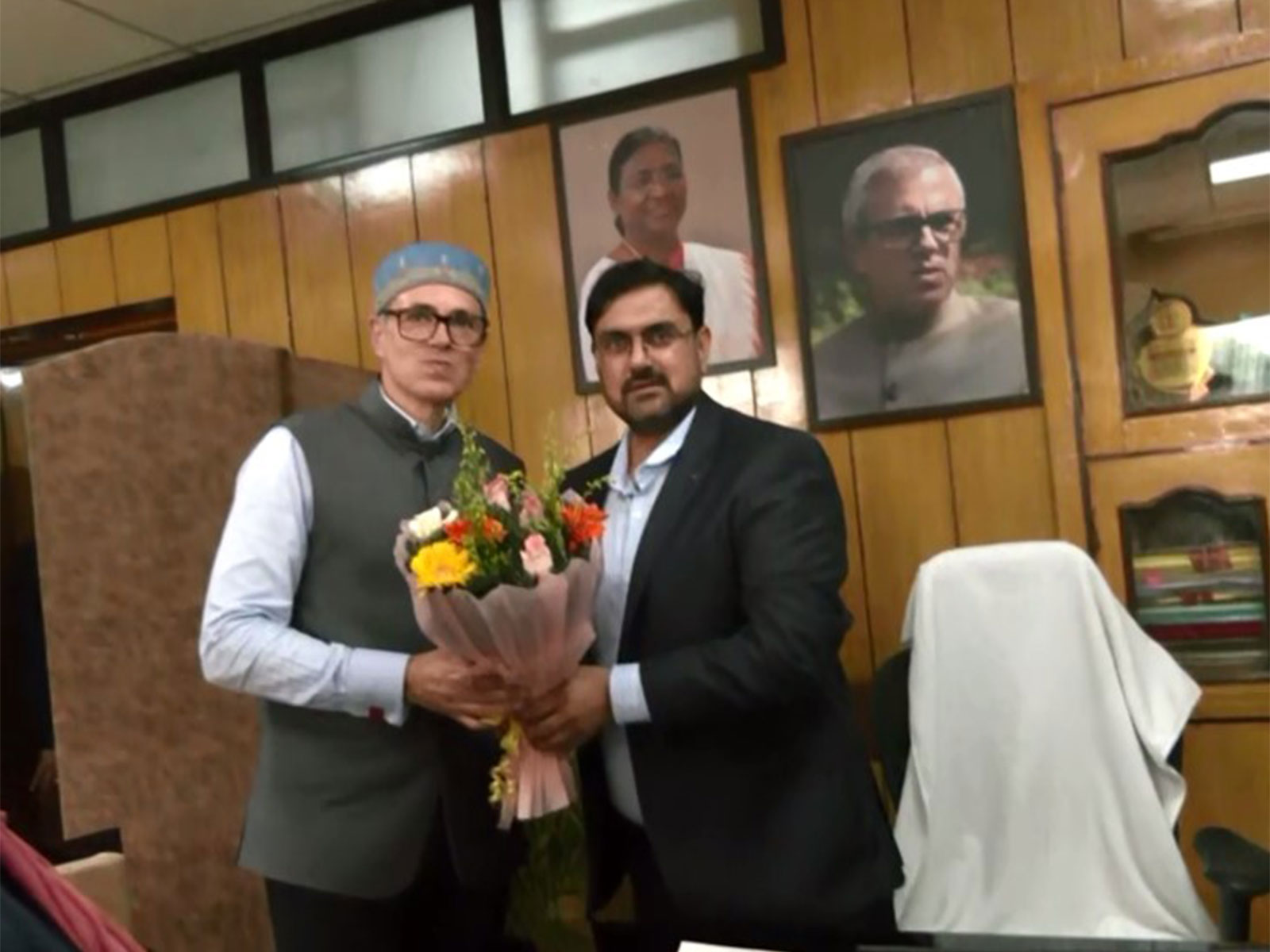 Jammu and Kashmir CM Omar Abdullah at secretariat in Jammu (Photo: ANI) Jammu and Kashmir CM Omar Abdullah at secretariat in Jammu (Photo: ANI)