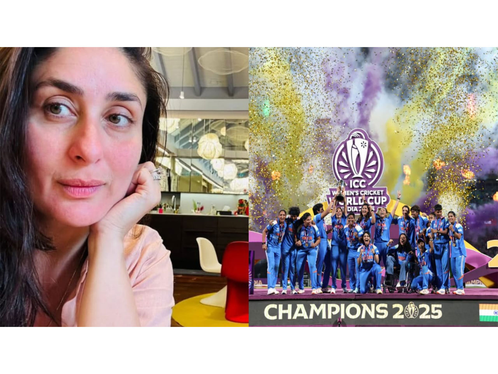 Kareena Kapoor (L), Team India (R) (Photo/Instagram/@kareenakapoorkhan/@BCCI Women) Kareena Kapoor (L), Team India (R) (Photo/Instagram/@kareenakapoorkhan/@BCCI Women)