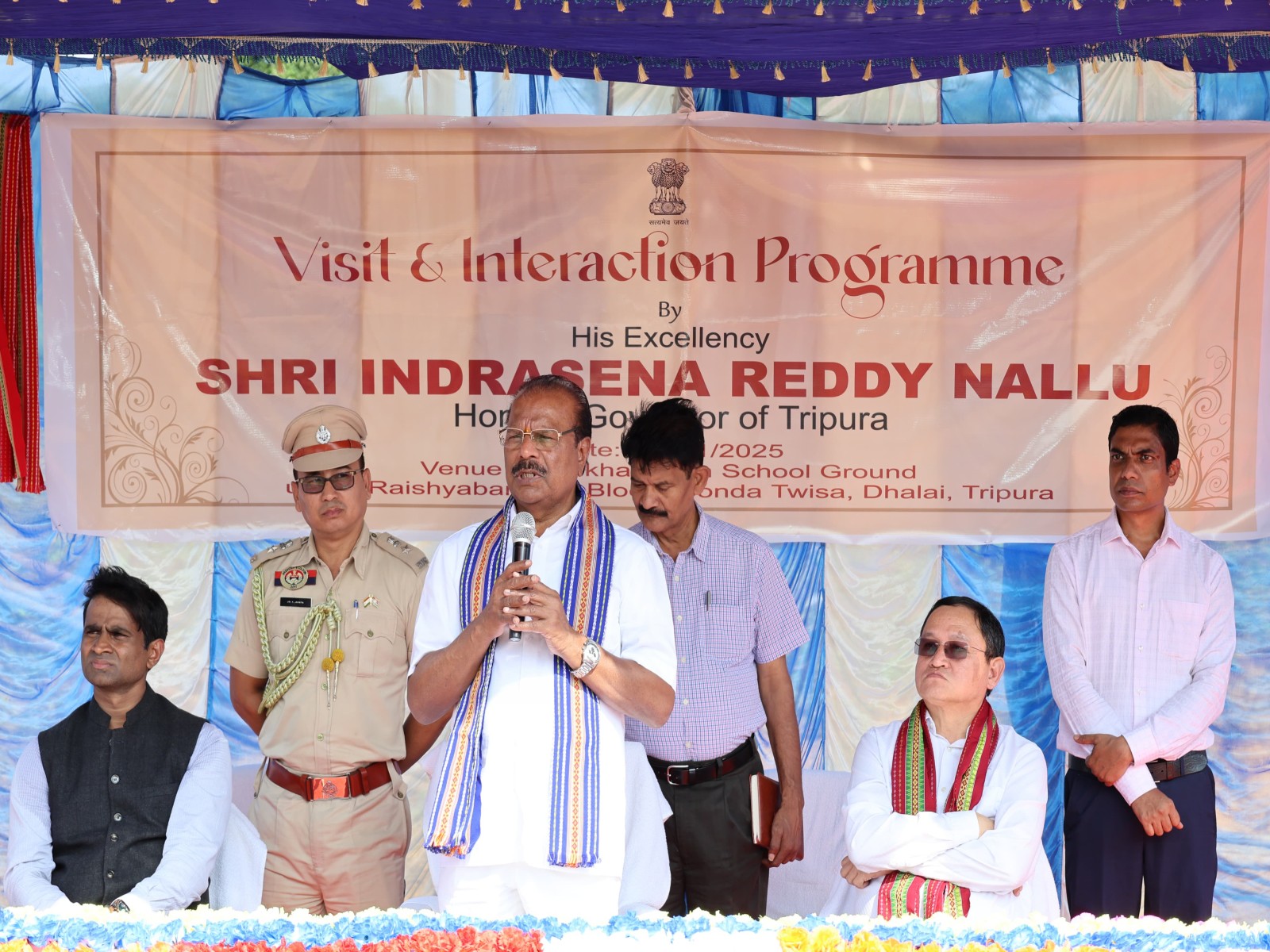 Tripura Governor visits Dhalai border village (Photo/X@TripuraGovernor) Tripura Governor visits Dhalai border village (Photo/X@TripuraGovernor)