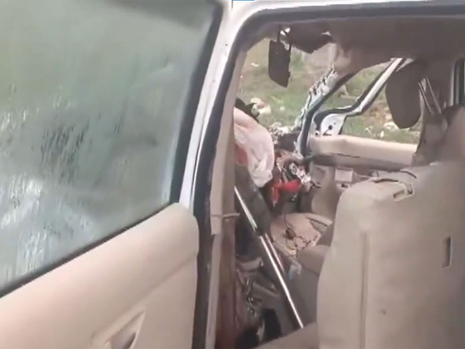 Visuals from the accident spot (Photo/ANI) Visuals from the accident spot (Photo/ANI)