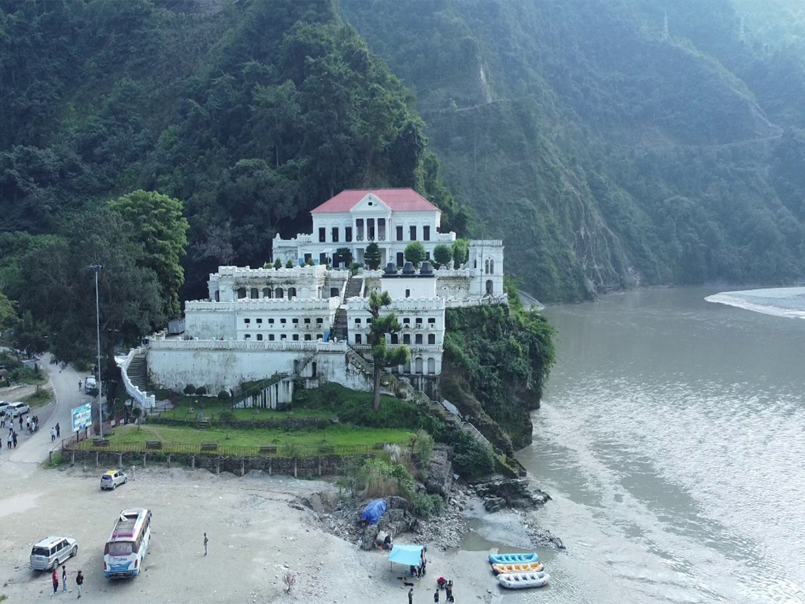 Aerial view of the Rani Mahal in Palpa, Nepal (Photo/ANI) Aerial view of the Rani Mahal in Palpa, Nepal (Photo/ANI)