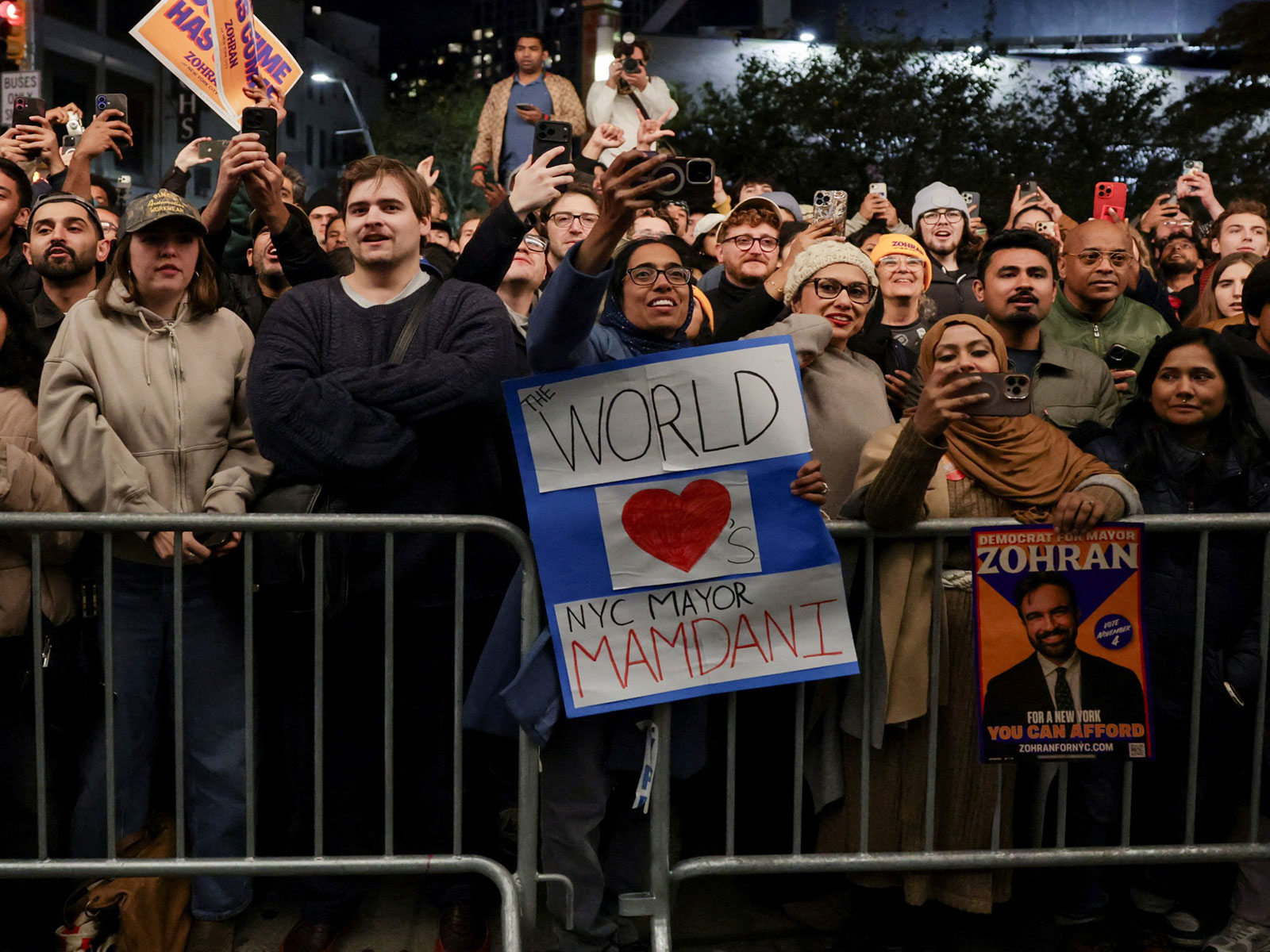 Supporters of New York Mayor-Elect Zohran Mamdani (Photo/Reuters) Supporters of New York Mayor-Elect Zohran Mamdani (Photo/Reuters)