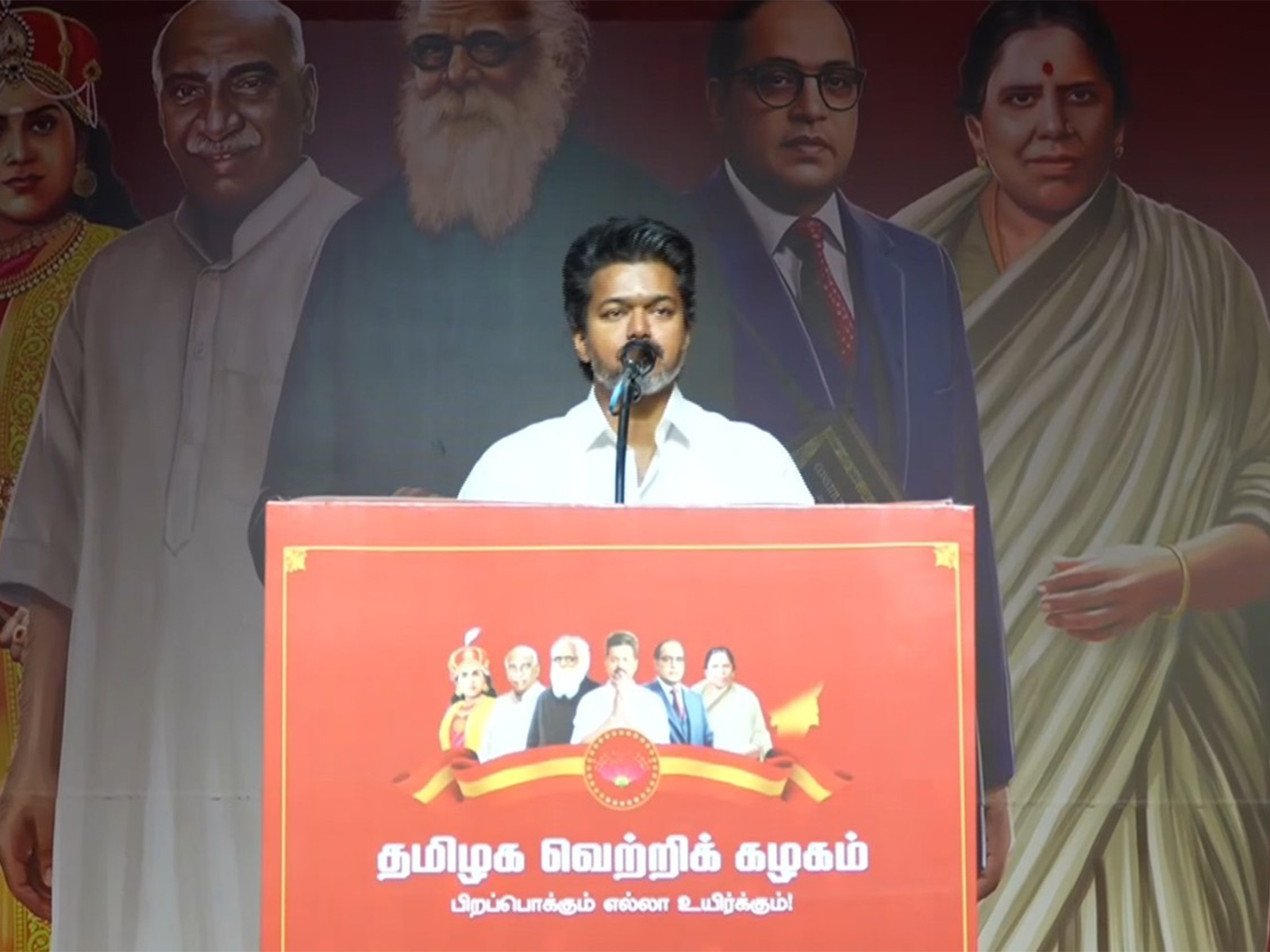 Vijay chairs TVK's special general committee meeting. (Photo/ANI)