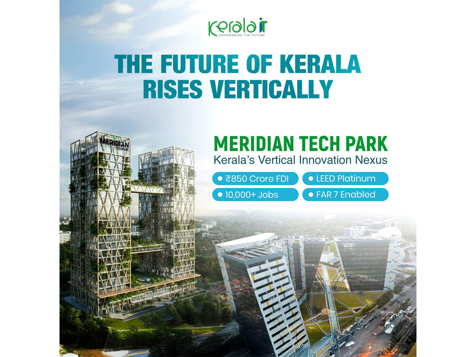 Kerala inks Rs 850 crore FDI deal for Meridian Tech Park, to create over 10,000 jobs (Image: X/@pinarayivijayan) Kerala inks Rs 850 crore FDI deal for Meridian Tech Park, to create over 10,000 jobs (Image: X/@pinarayivijayan)