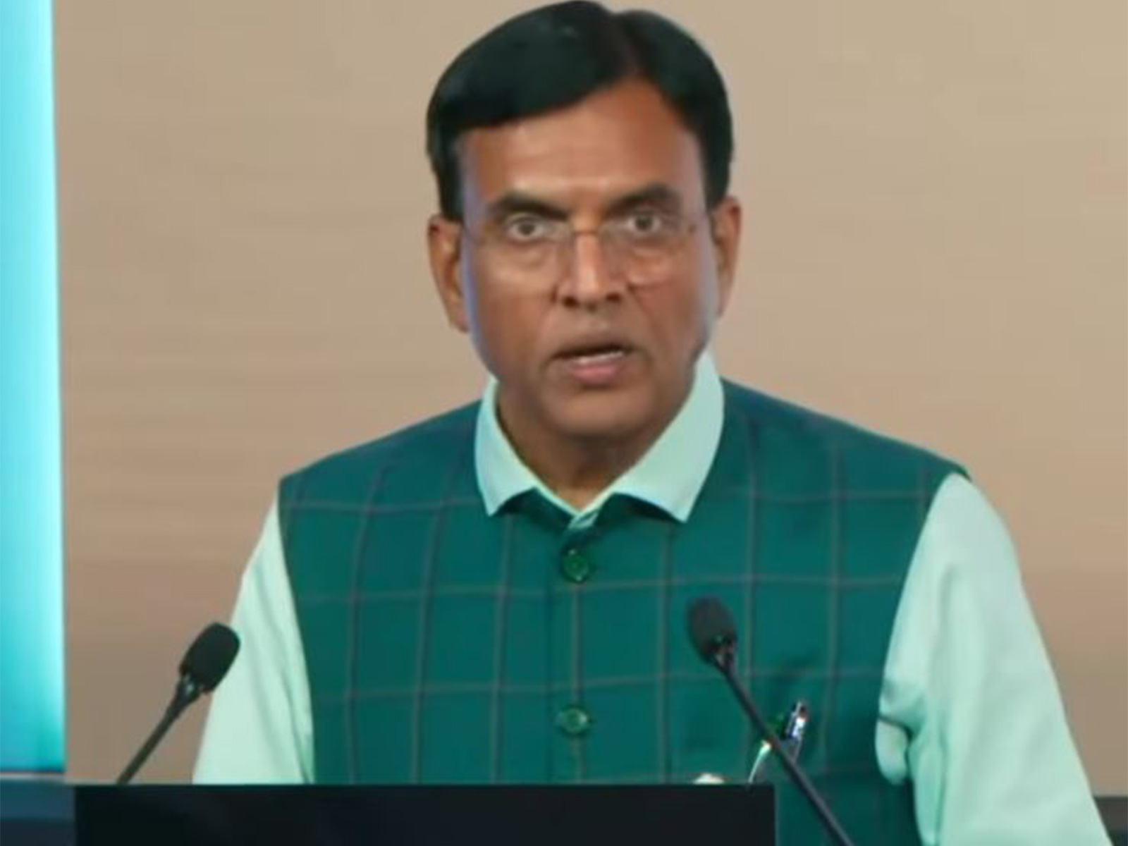 Union Minister for Labour and Employment Mansukh Mandaviya at the Plenary Session of the Second World Summit for Social Development (Photo/Mansukh MandaviyaYoutube) Union Minister for Labour and Employment Mansukh Mandaviya at the Plenary Session of the Second World Summit for Social Development (Photo/Mansukh MandaviyaYoutube)