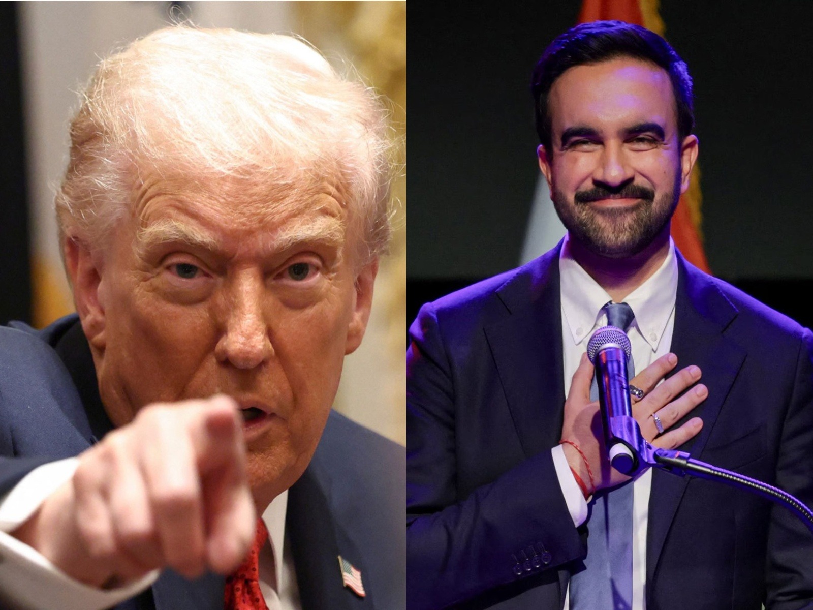 US President Donald Trump (on left) and newly elected New York City Mayor Zohran Mamdani (Photo/Reuters) US President Donald Trump (on left) and newly elected New York City Mayor Zohran Mamdani (Photo/Reuters)