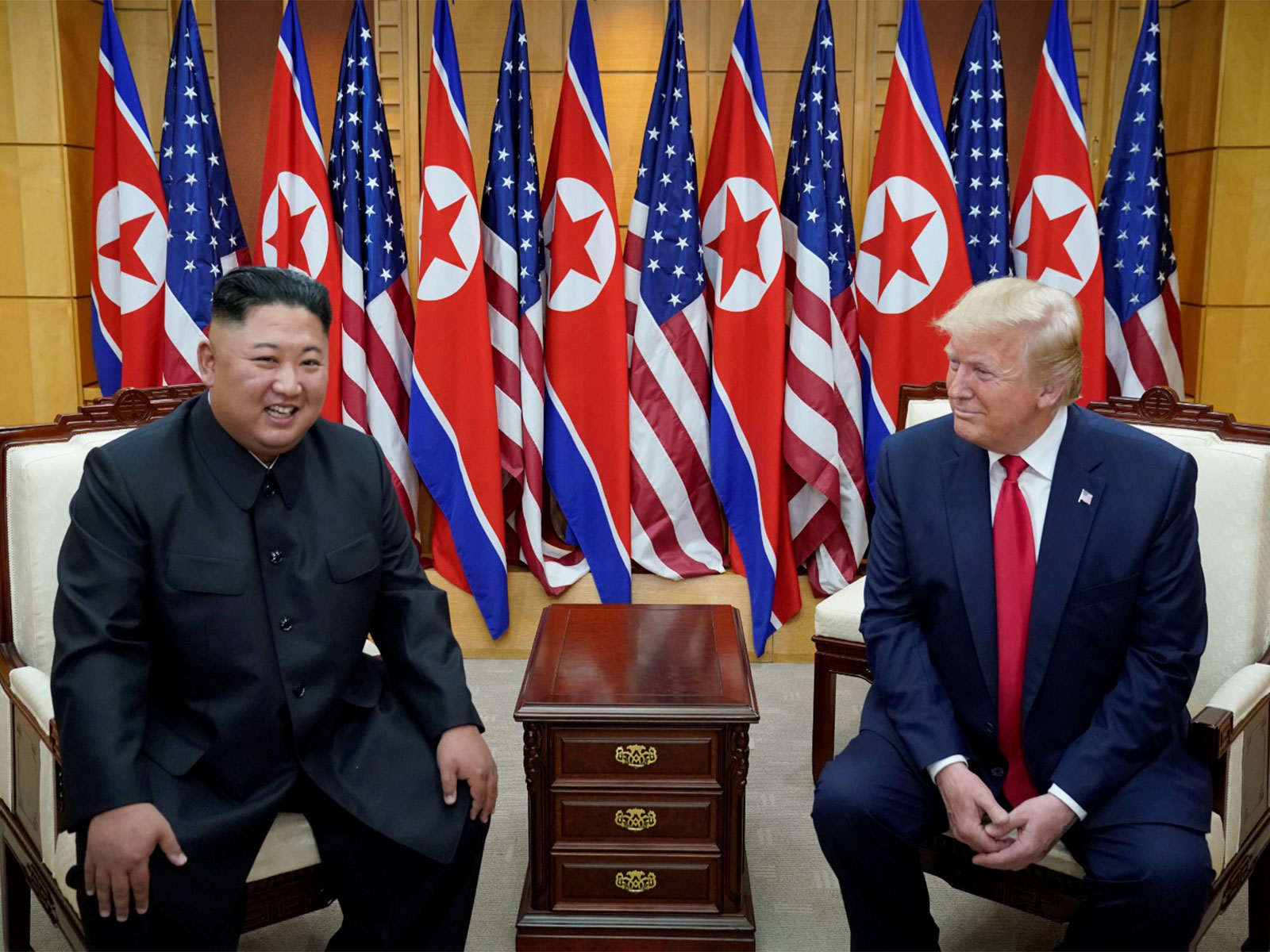 US President Donald Trump with North Korean leader Kim Jong Un (File Photo/Reuters) US President Donald Trump with North Korean leader Kim Jong Un (File Photo/Reuters)