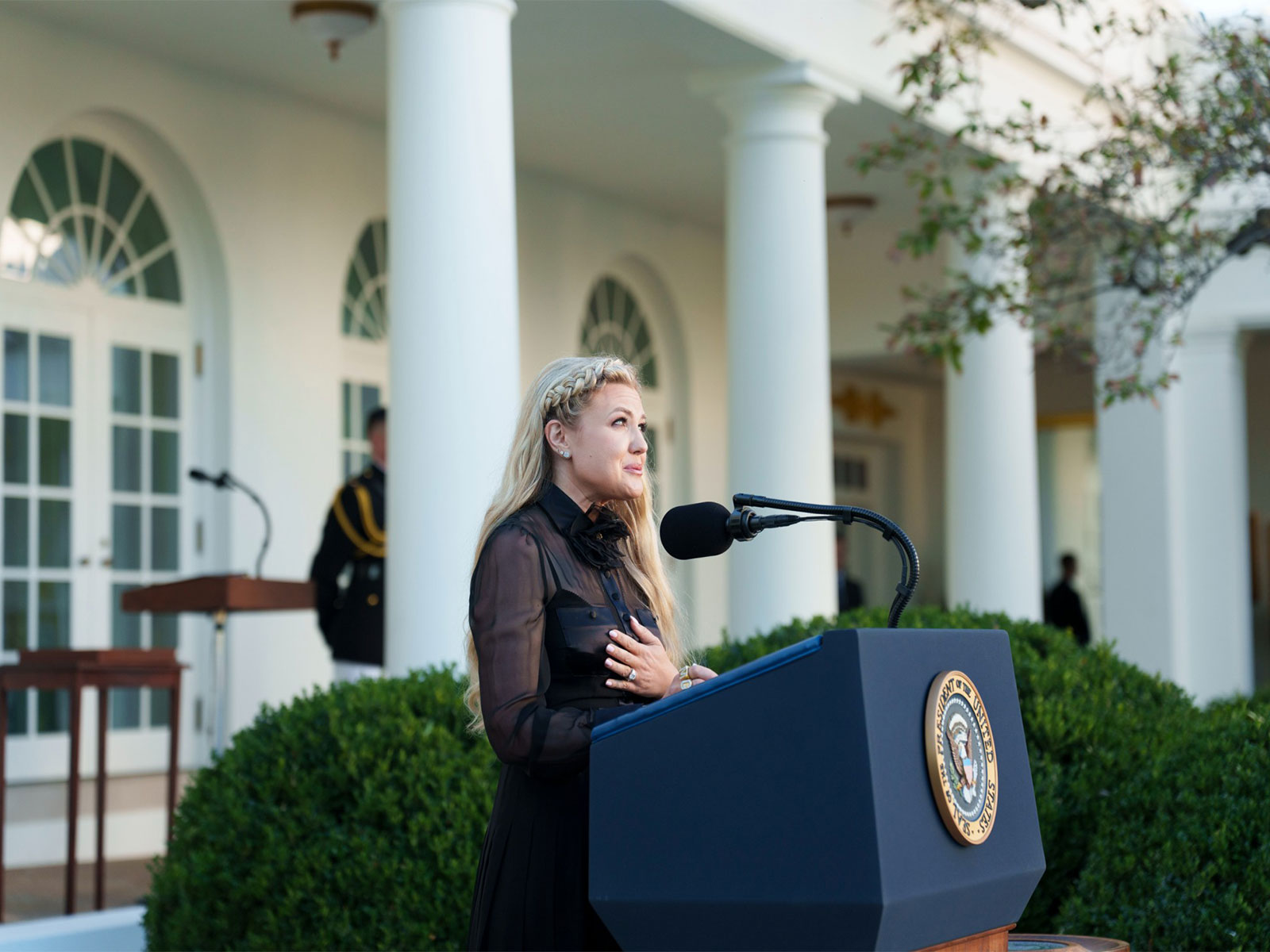 Erika Kirk, widow of Charlie Kirk (Photo: X/@WhiteHouse) Erika Kirk, widow of Charlie Kirk (Photo: X/@WhiteHouse)