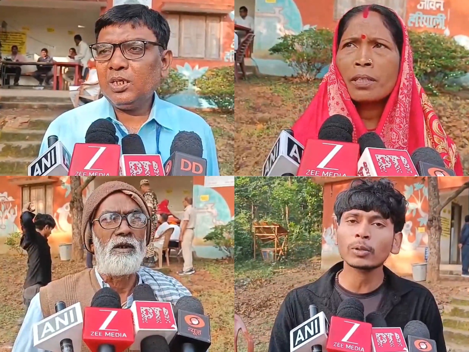 Voter speaks after casting their votes for first time after 20 years in Naxal-affected area of Bhimband in Munger. (Photo/ANI) Voter speaks after casting their votes for first time after 20 years in Naxal-affected area of Bhimband in Munger. (Photo/ANI)