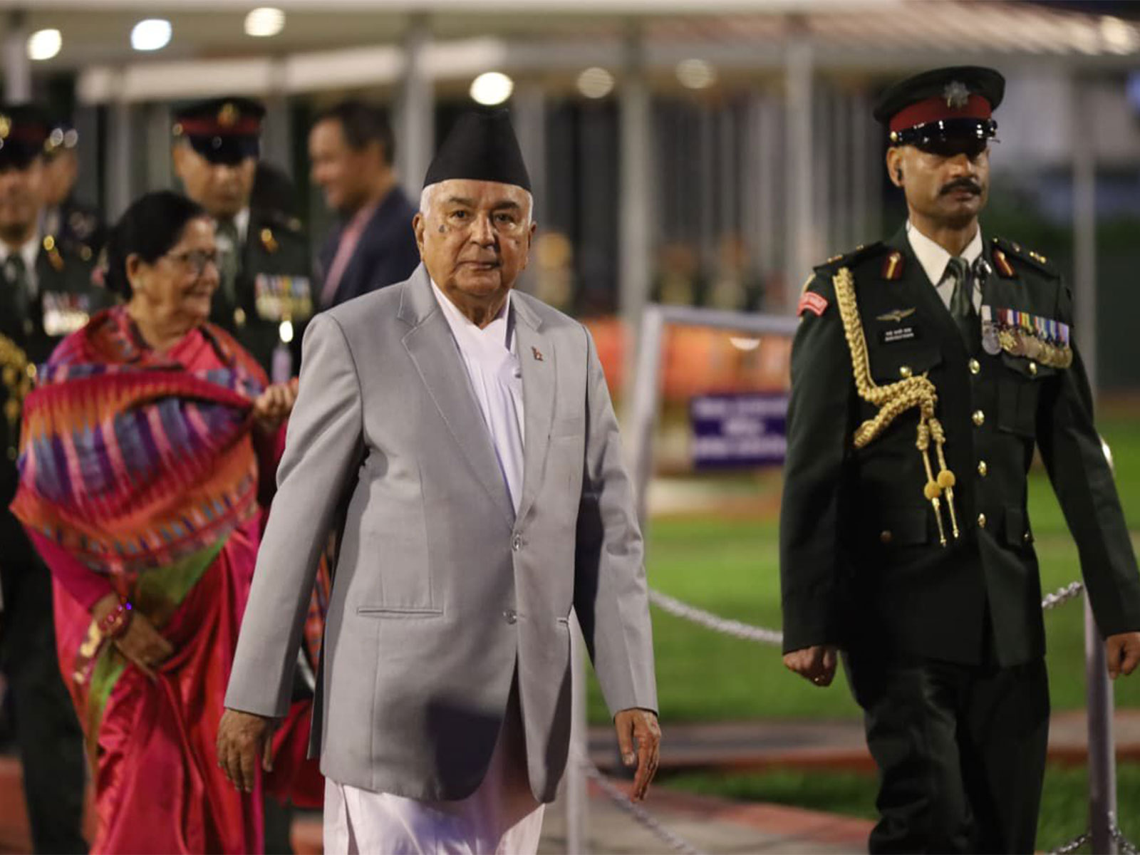 Nepali President Ram Chandra Paudel returns from Doha, Qatar, after attending the Second World Summit for Social Development (Photo/ANI) Nepali President Ram Chandra Paudel returns from Doha, Qatar, after attending the Second World Summit for Social Development (Photo/ANI)