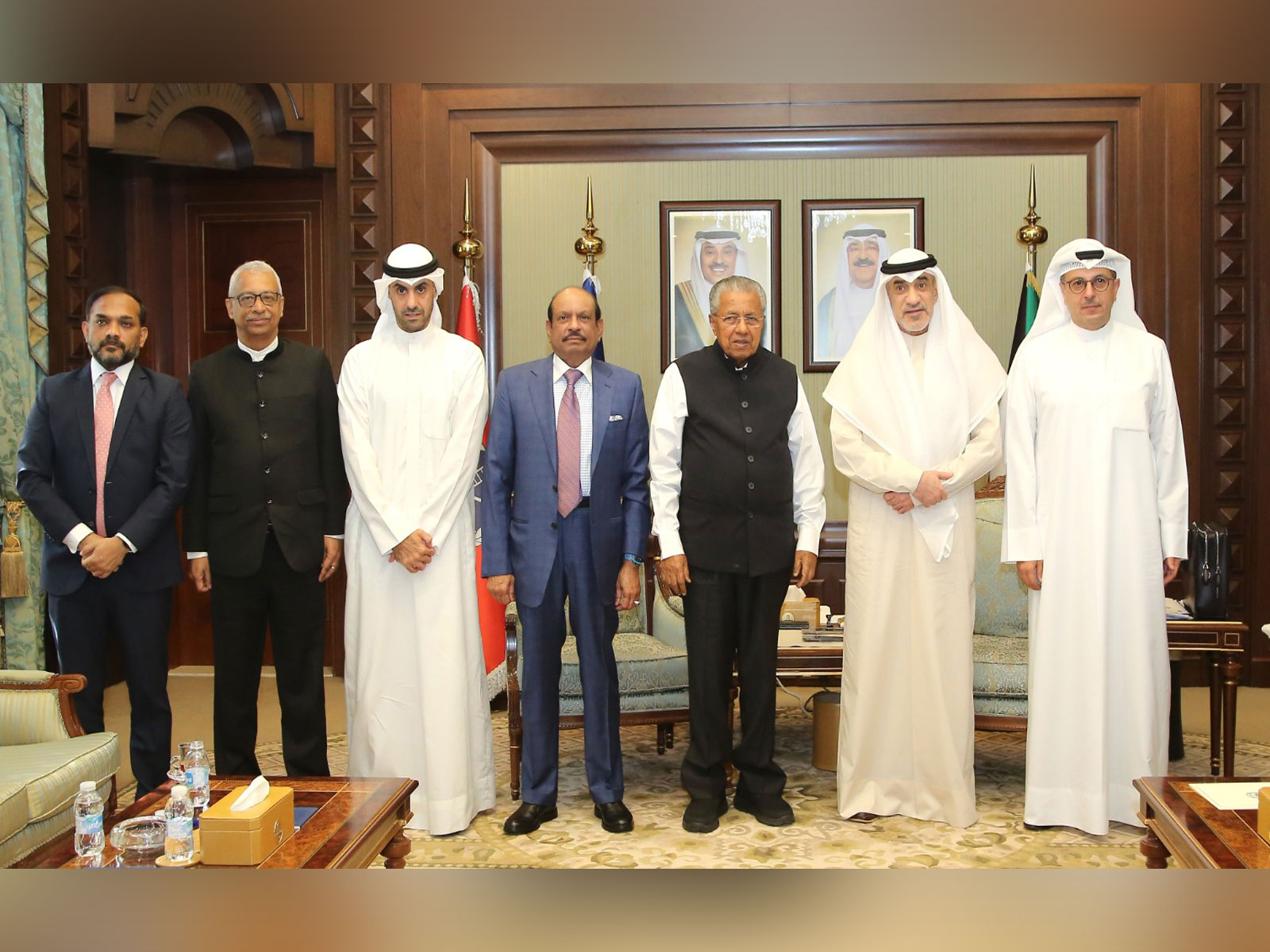 Kerala CM Vijayan meets Kuwait Deputy PM (Photo/KeralaCMO) Kerala CM Vijayan meets Kuwait Deputy PM (Photo/KeralaCMO)