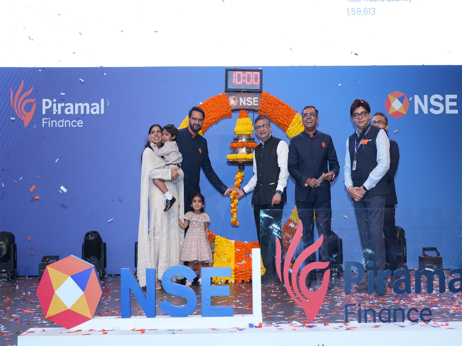 Piramal Finance Limited on getting listed on NSE (Photo/@NSEIndia) Piramal Finance Limited on getting listed on NSE (Photo/@NSEIndia)