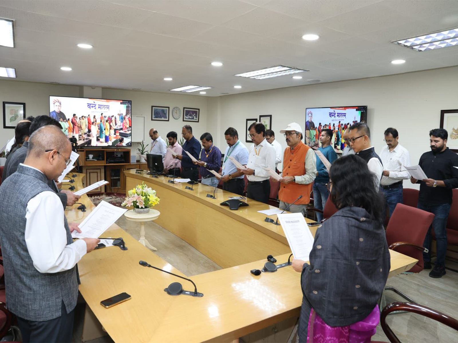 Ministry of Health celebrates 150th anniversary of 'Vande Mataram' (Photo/X@MoHFW_INDIA) Ministry of Health celebrates 150th anniversary of 'Vande Mataram' (Photo/X@MoHFW_INDIA)