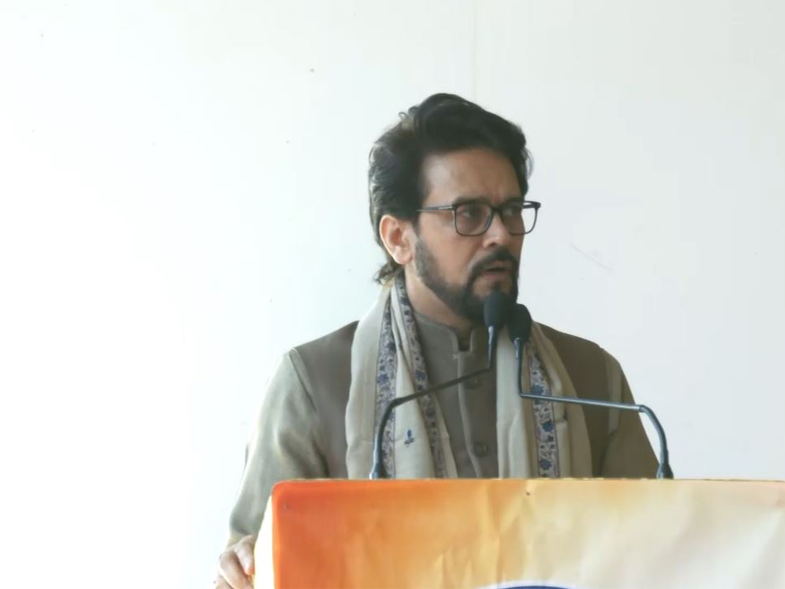 Bharatiya Janata Party (BJP) MP Anurag Thakur during the event. (Photo/ANI) Bharatiya Janata Party (BJP) MP Anurag Thakur during the event. (Photo/ANI)