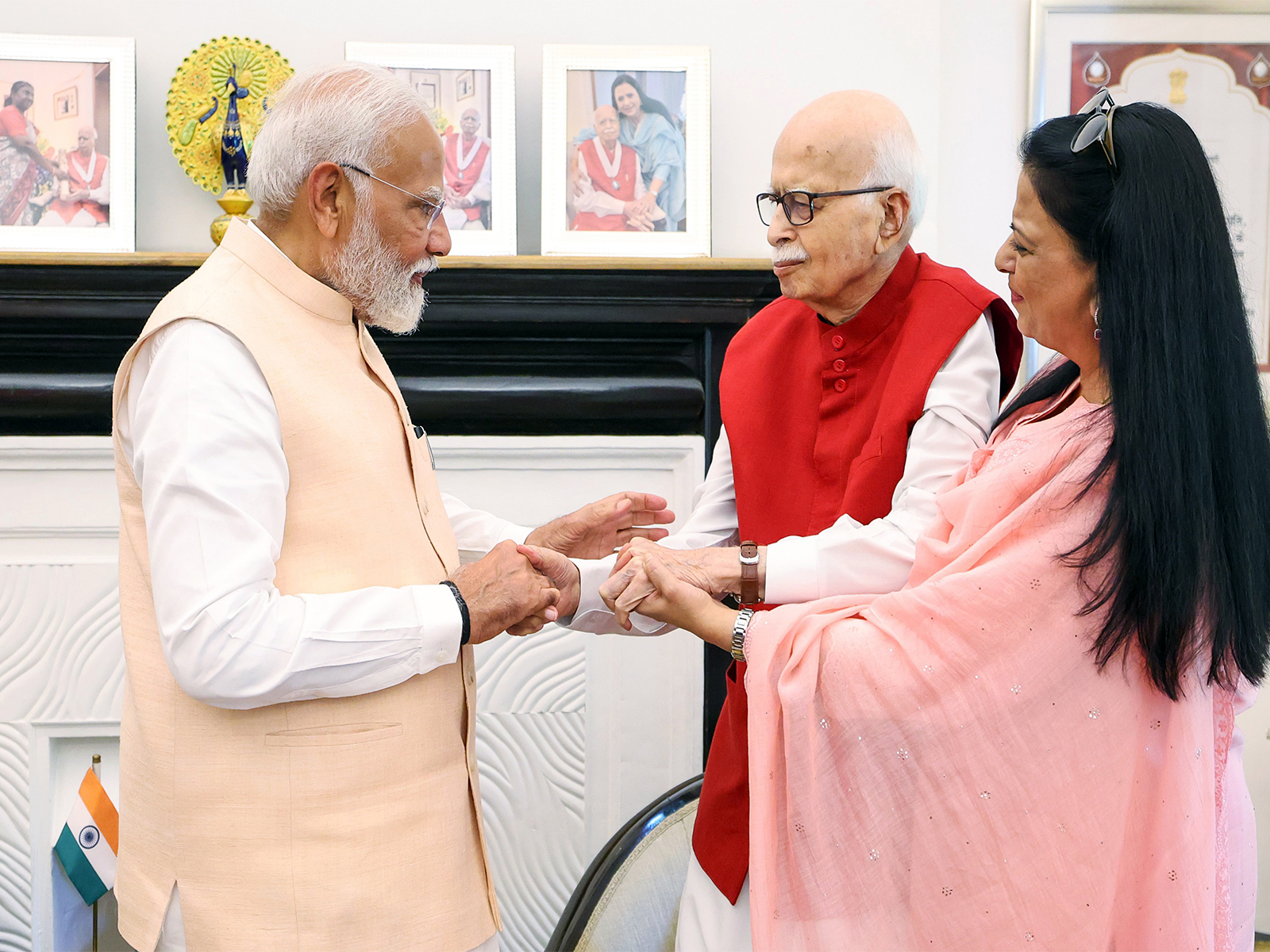 Prime Minister Narendra Modi along with senior BJP leader LK Advani (Photo: ANI) Prime Minister Narendra Modi along with senior BJP leader LK Advani (Photo: ANI)