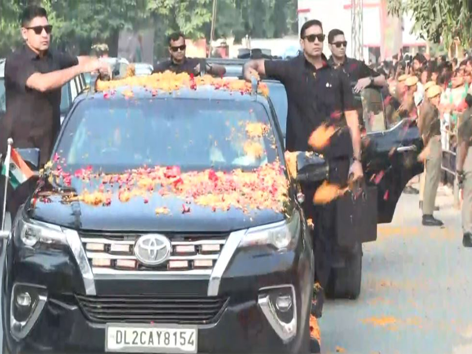 Prime Minister Narendra Modi holds roadshow (Photo/ANI)